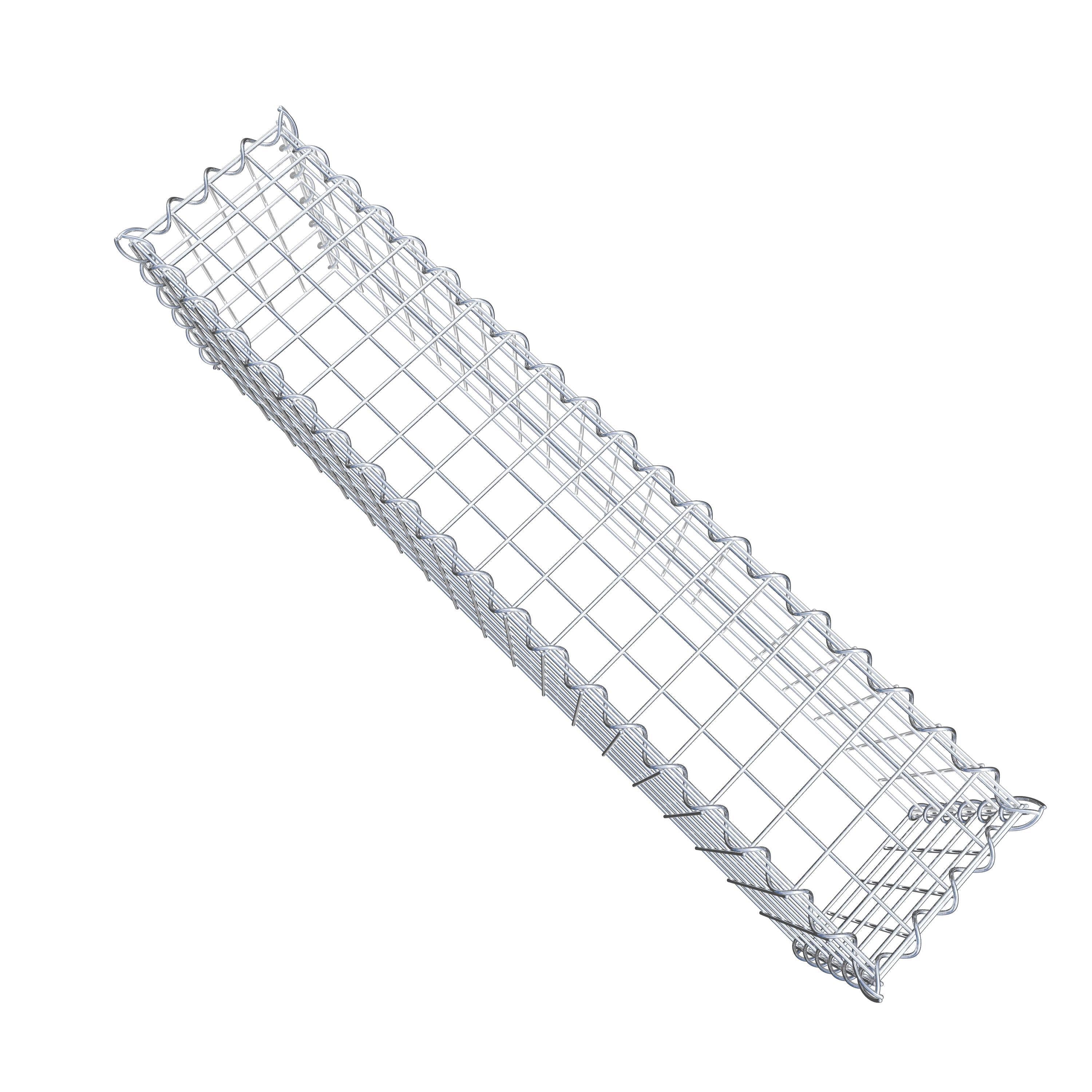 Anbaugabione Typ 3 100 cm x 30 cm x 20 cm (L x H x T), Maschenweite 5 cm x 5 cm, Spirale