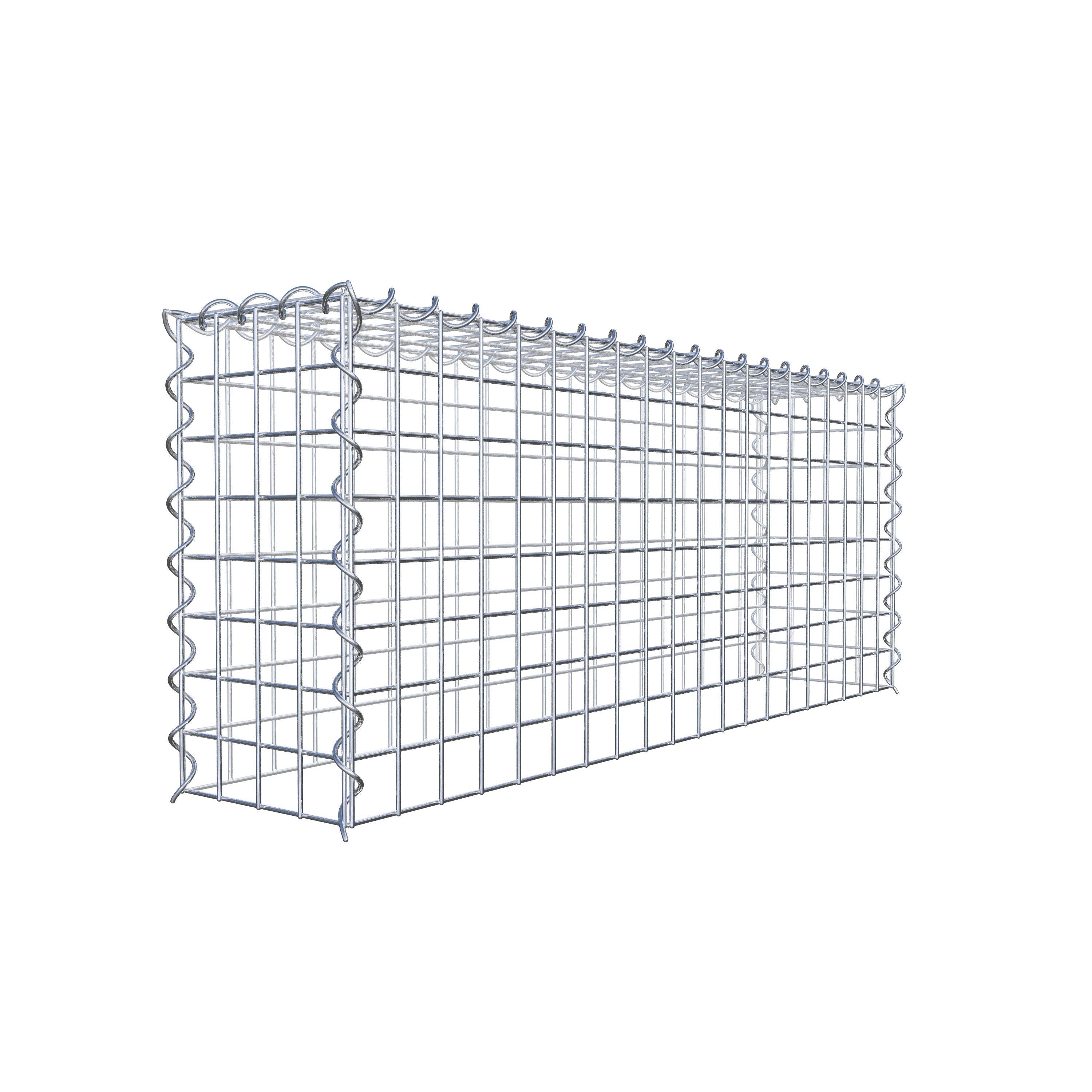 Anbaugabione Typ 3 100 cm x 40 cm x 20 cm (L x H x T), Maschenweite 5 cm x 5 cm, Spirale
