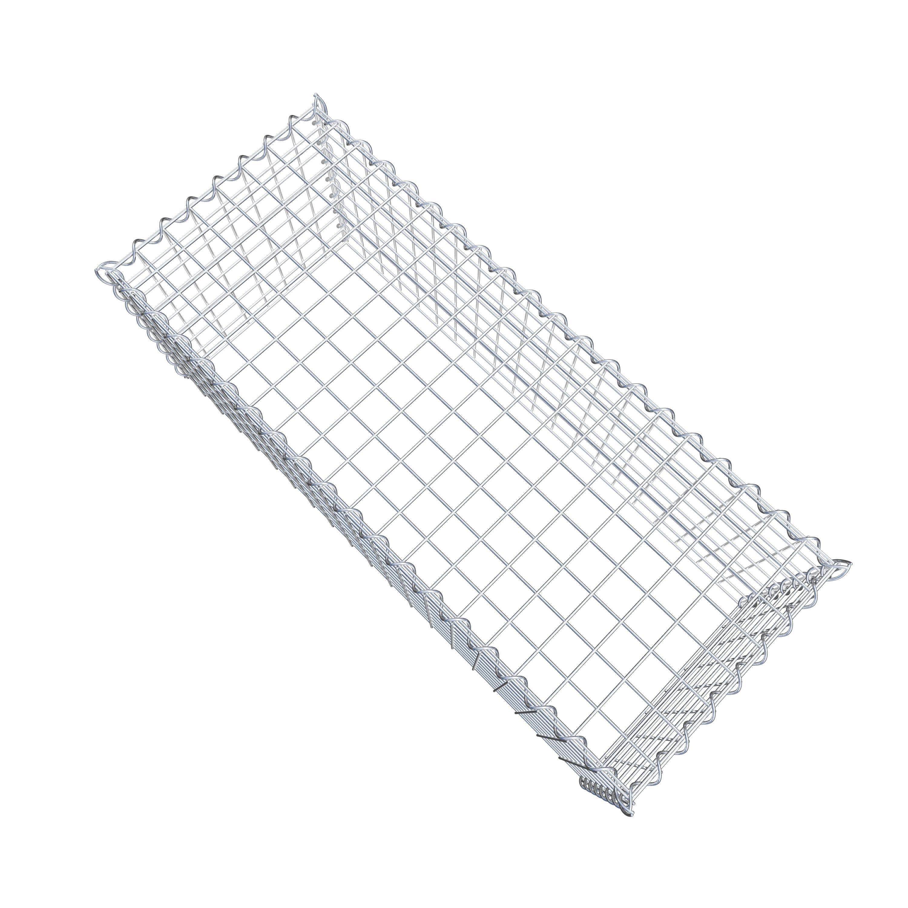 Anbaugabione Typ 3 100 cm x 40 cm x 40 cm (L x H x T), Maschenweite 5 cm x 5 cm, Spirale