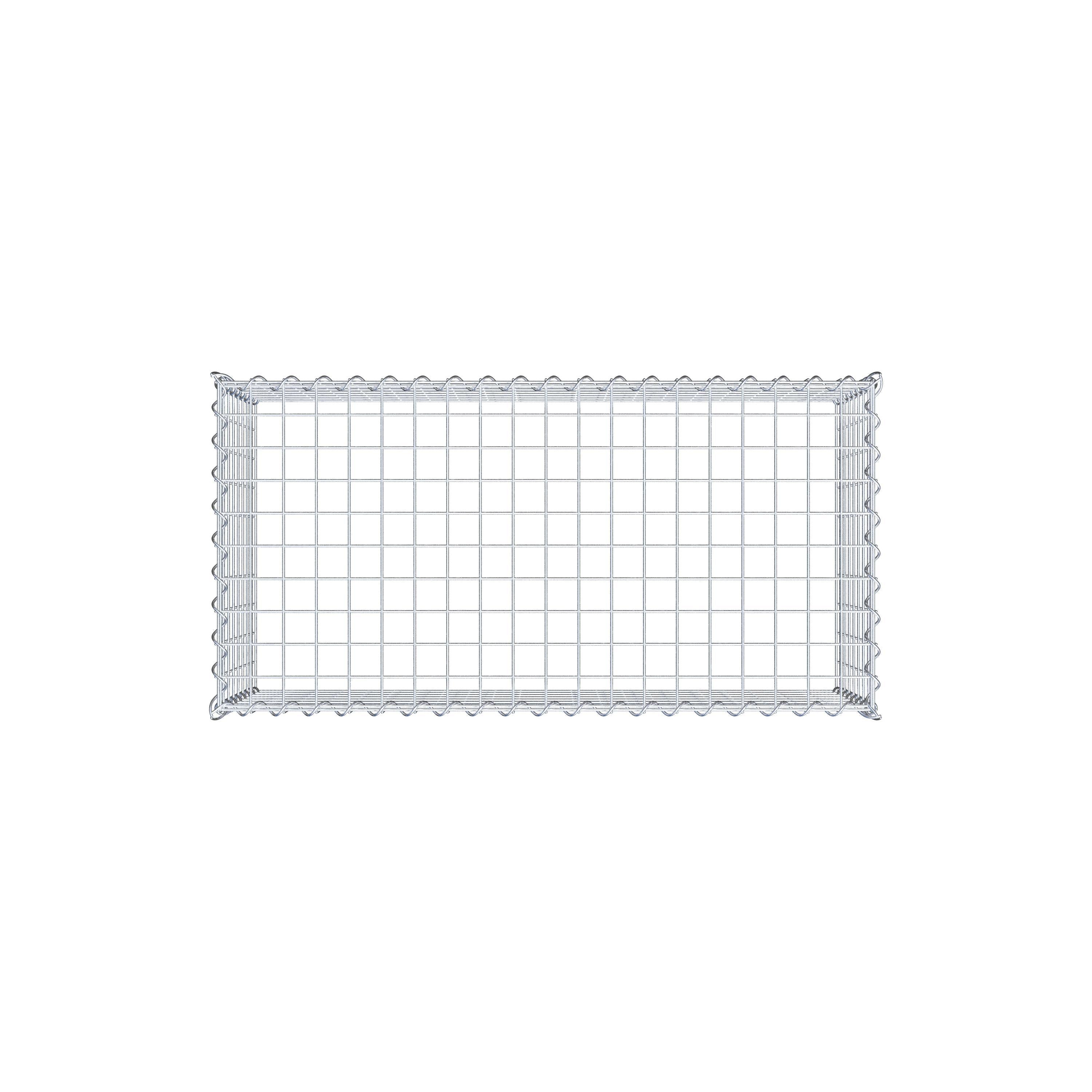 Anbaugabione Typ 3 100 cm x 40 cm x 50 cm (L x H x T), Maschenweite 5 cm x 5 cm, Spirale