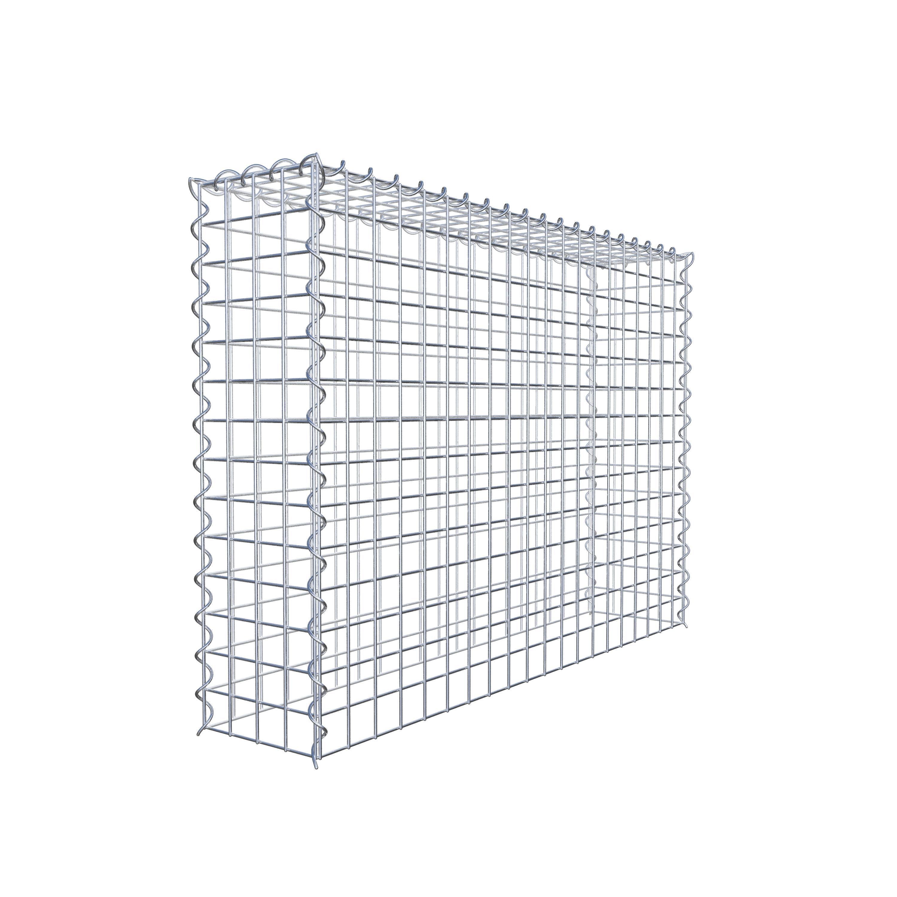 Anbaugabione Typ 3 100 cm x 70 cm x 20 cm (L x H x T), Maschenweite 5 cm x 5 cm, Spirale