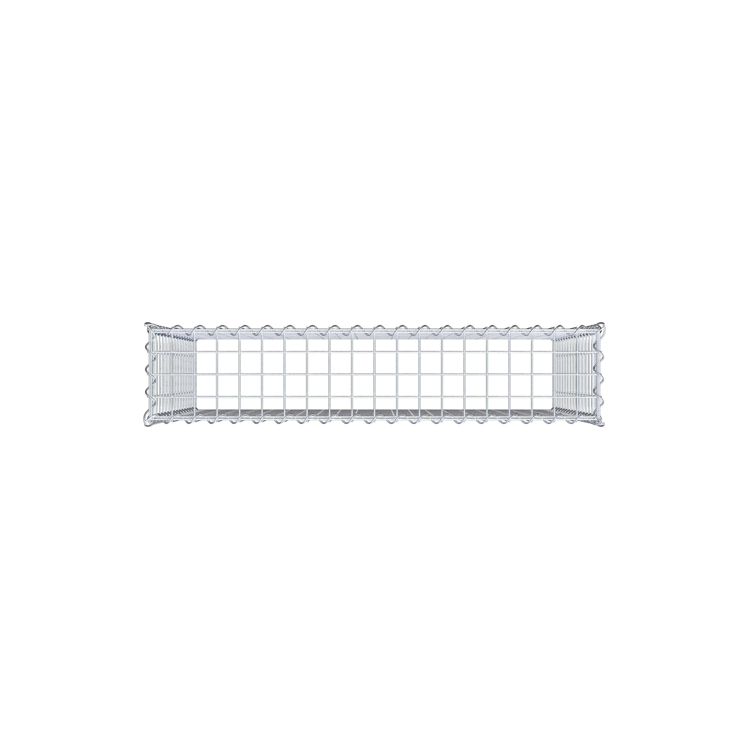Anbaugabione Typ 3 100 cm x 80 cm x 20 cm (L x H x T), Maschenweite 5 cm x 5 cm, Spirale