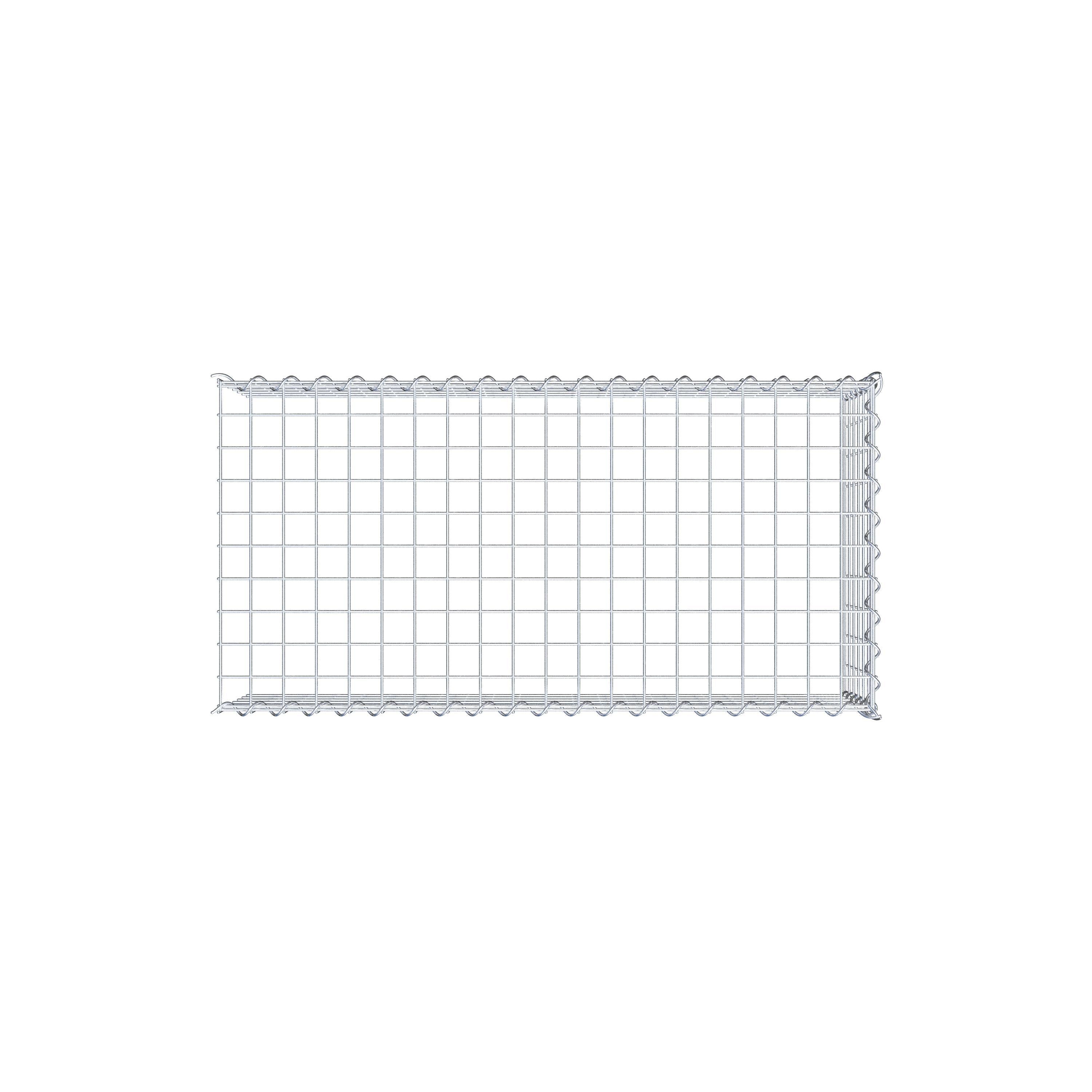 Anbaugabione Typ 4 100 cm x 30 cm x 50 cm (L x H x T), Maschenweite 5 cm x 5 cm, Spirale