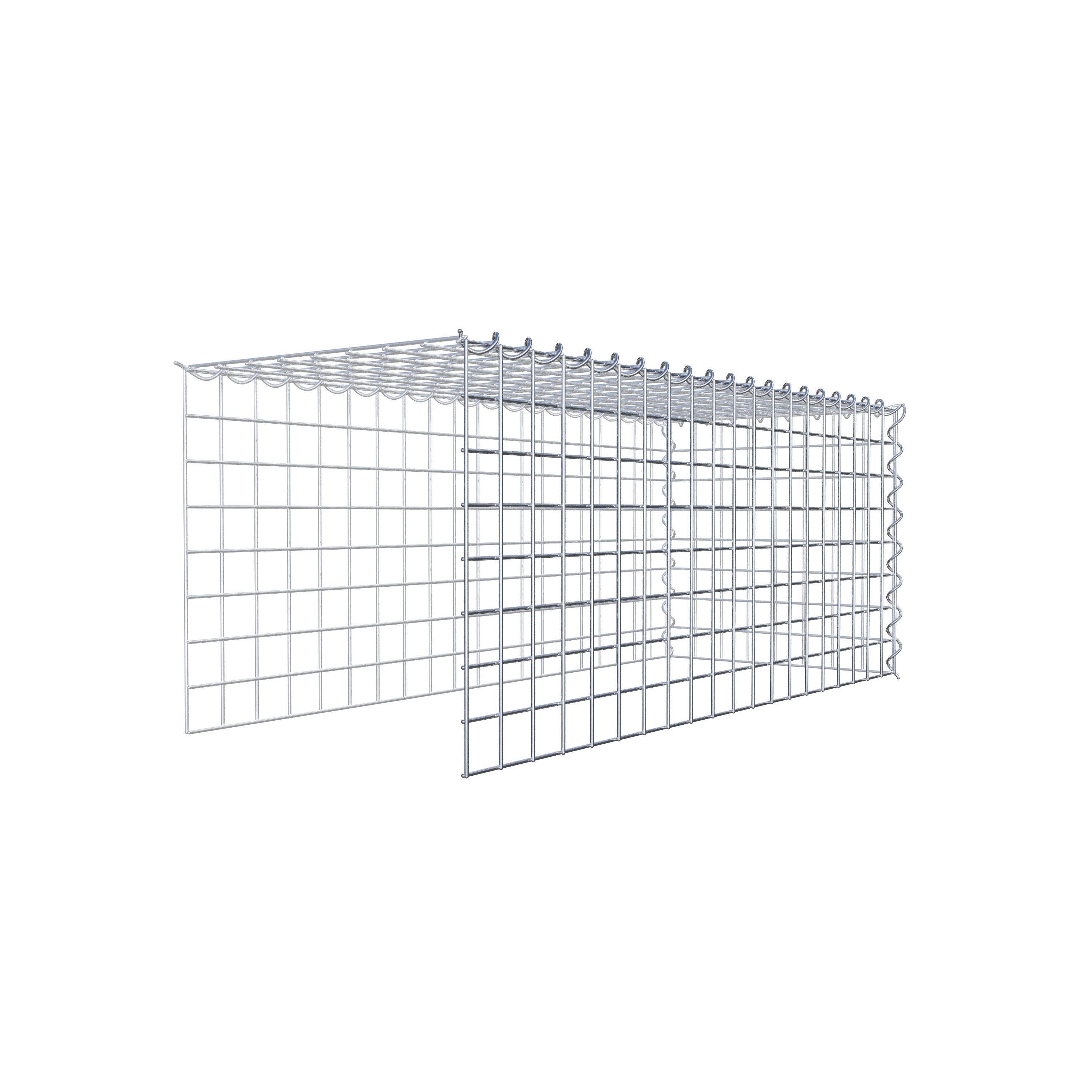 Anbaugabione Typ 4 100 cm x 40 cm x 40 cm (L x H x T), Maschenweite 5 cm x 5 cm, Spirale