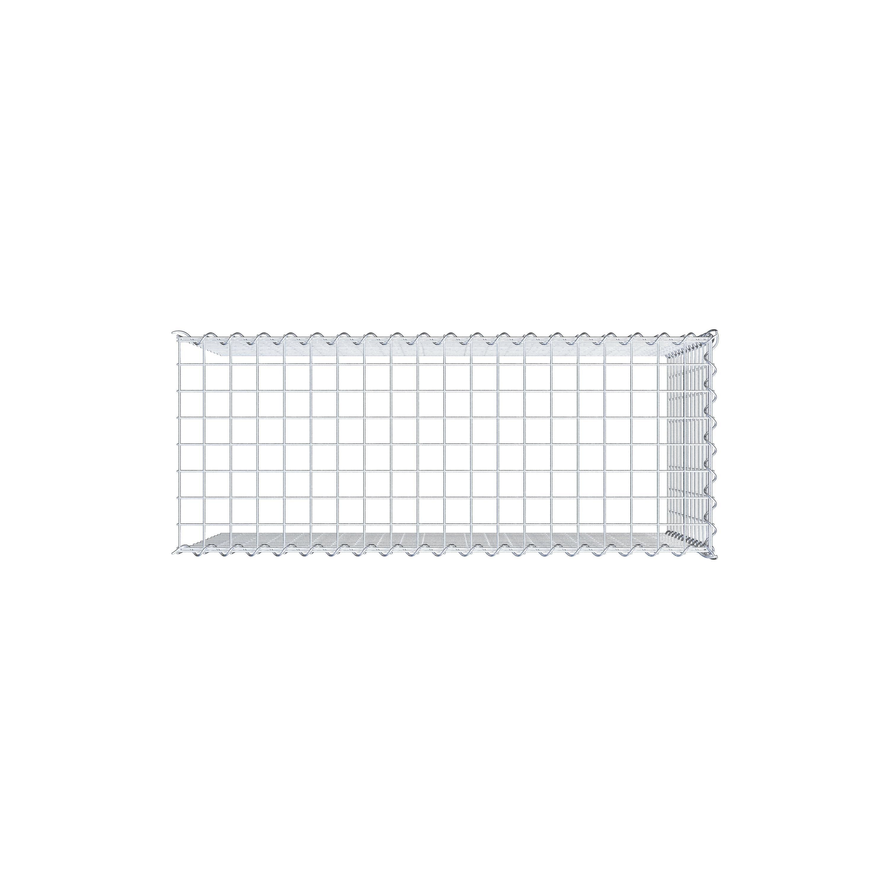 Anbaugabione Typ 4 100 cm x 60 cm x 40 cm (L x H x T), Maschenweite 5 cm x 5 cm, Spirale
