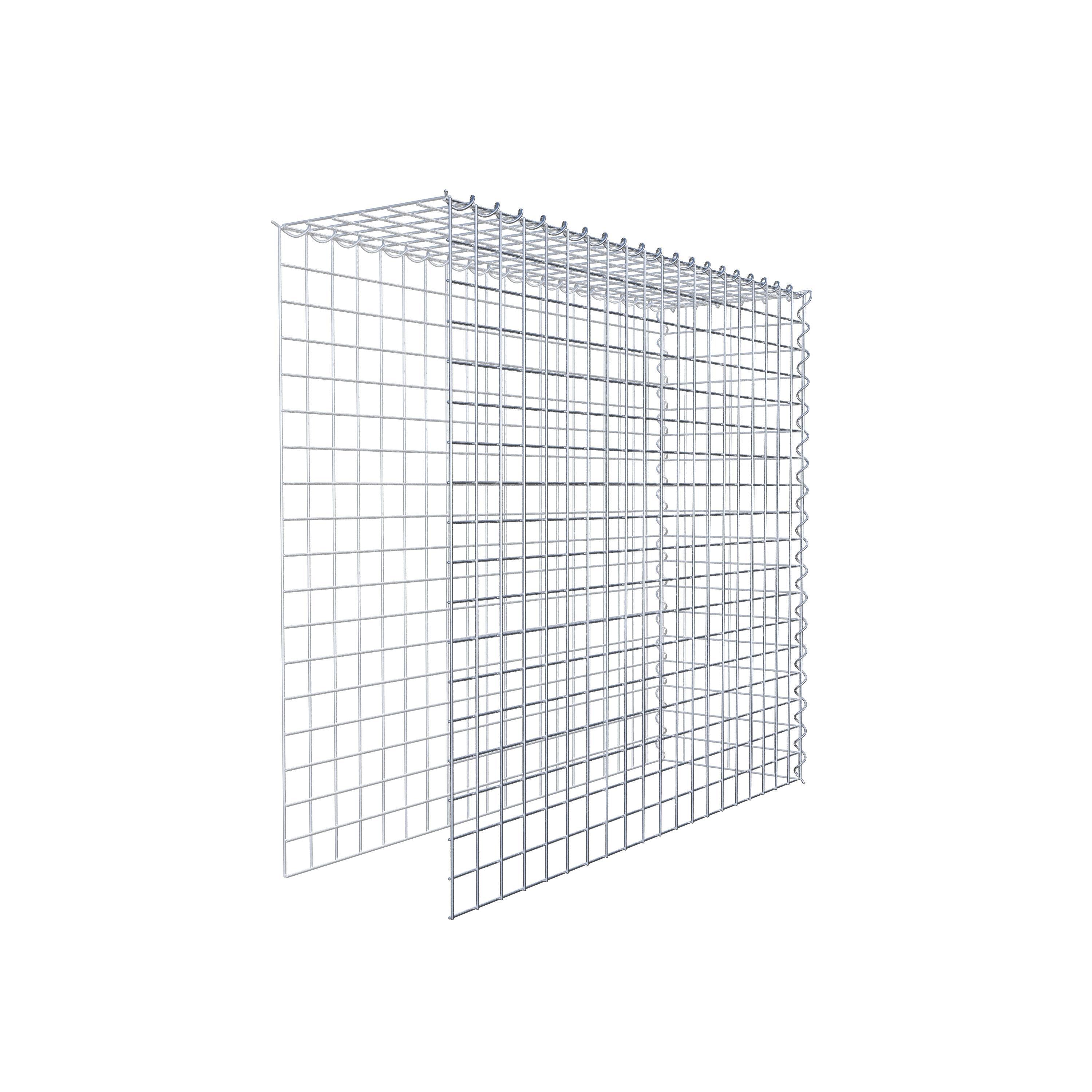 Anbaugabione Typ 4 100 cm x 90 cm x 30 cm (L x H x T), Maschenweite 5 cm x 5 cm, Spirale