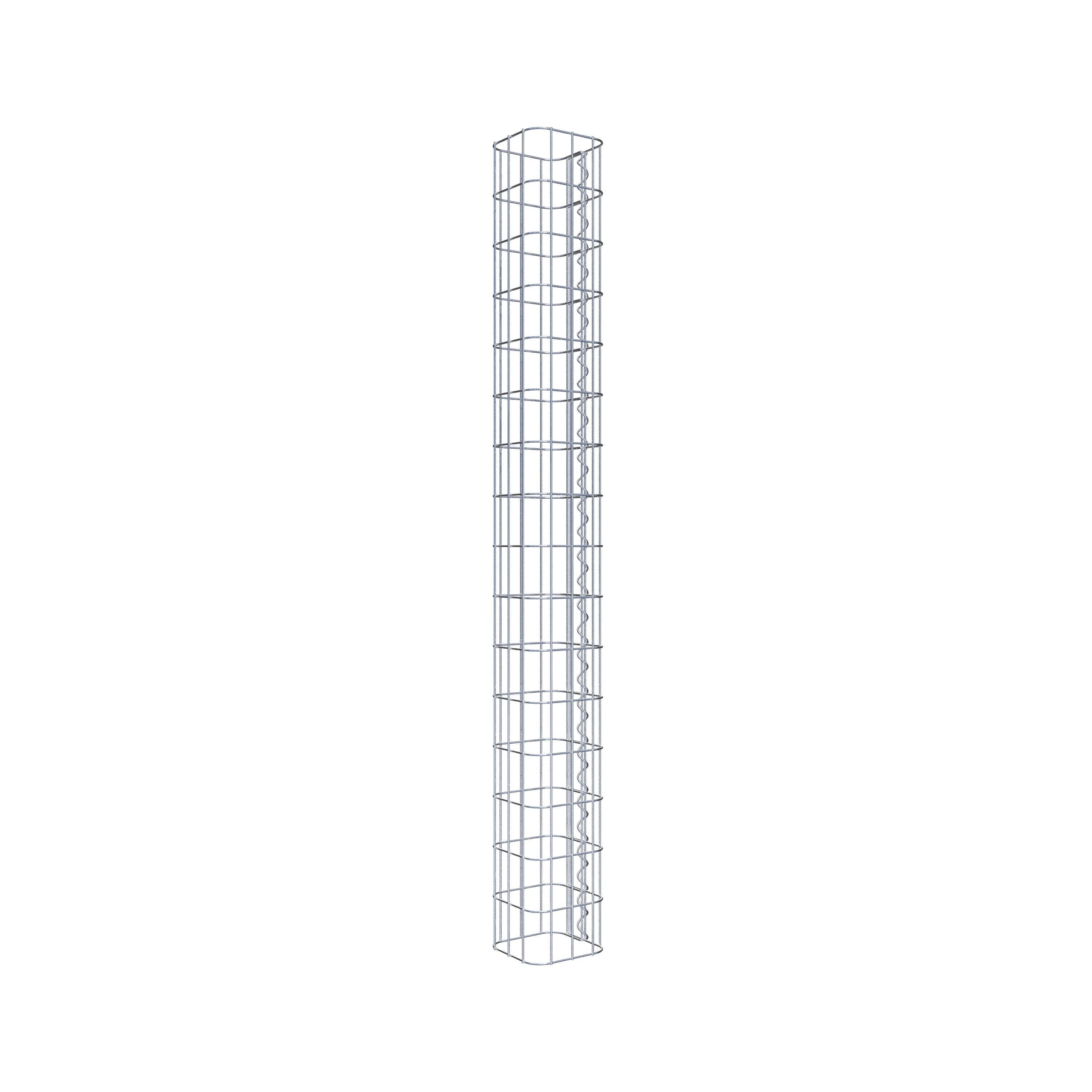 Gabionensäule eckig 17 cm x 17 cm, 160 cm Höhe, MW 5 cm x 10 cm