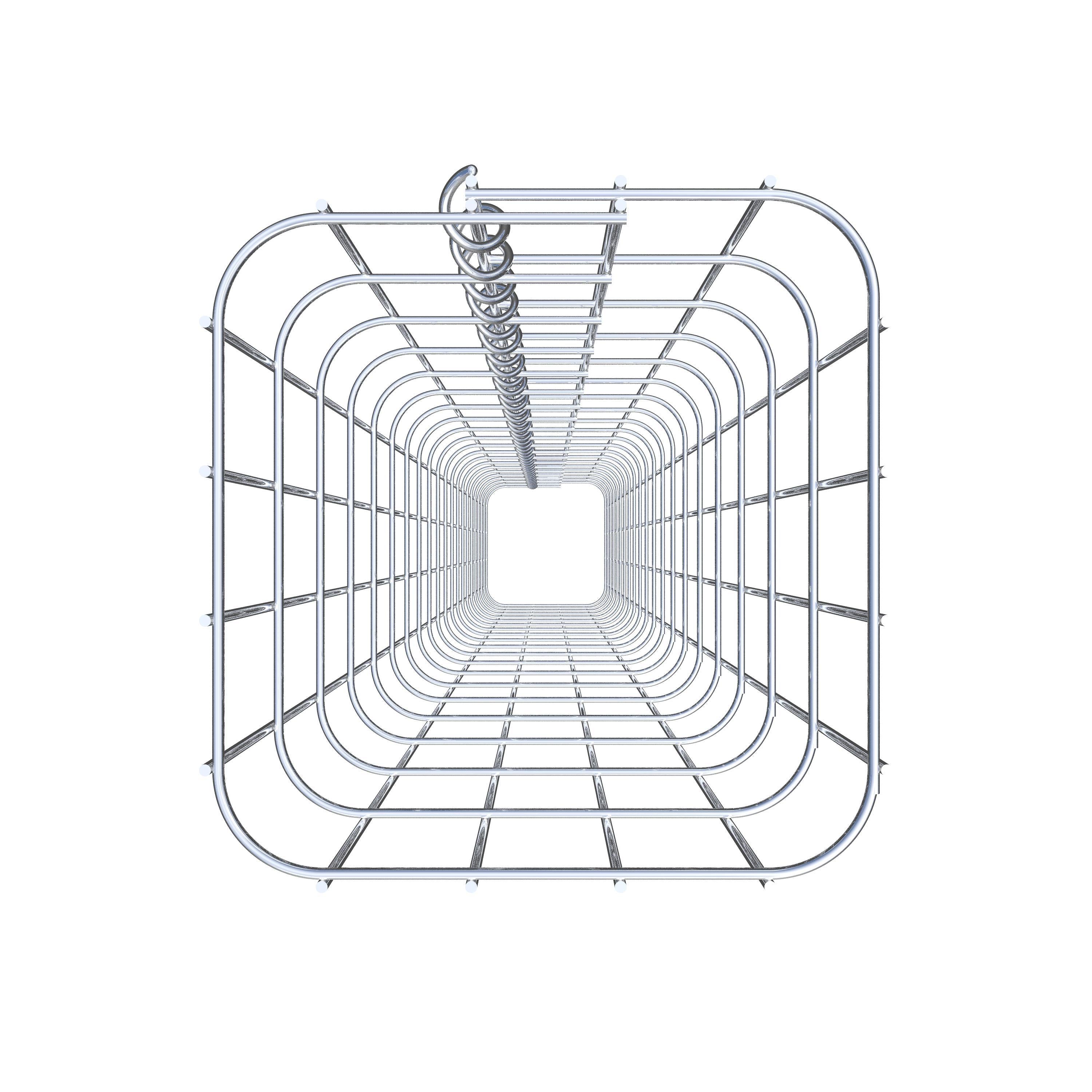 Gabionensäule eckig 22 cm x 22 cm, 200 cm Höhe, MW 5 cm x 10 cm