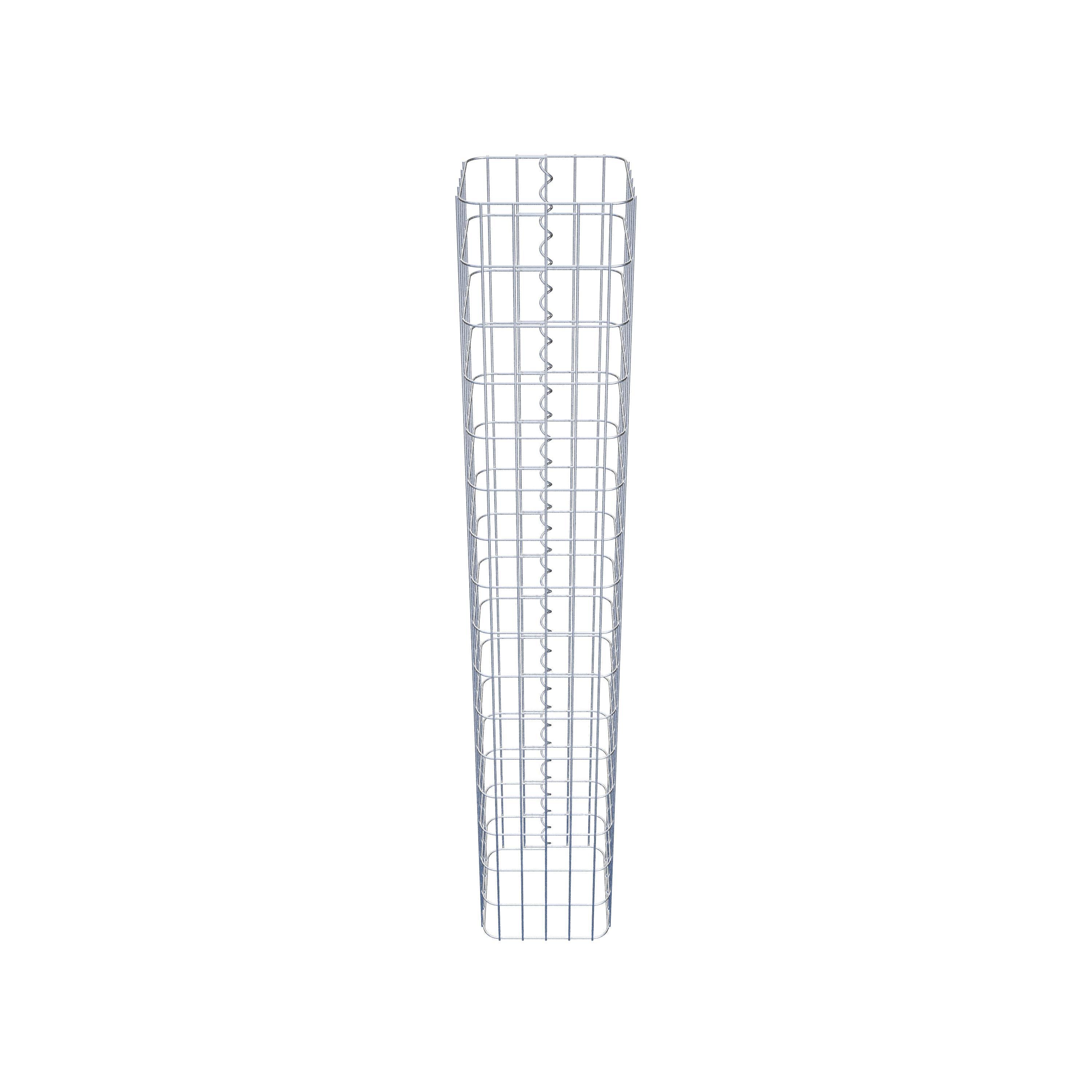 Gabionensäule eckig 27 cm x 27 cm, 160 cm Höhe, MW 5 cm x 10 cm