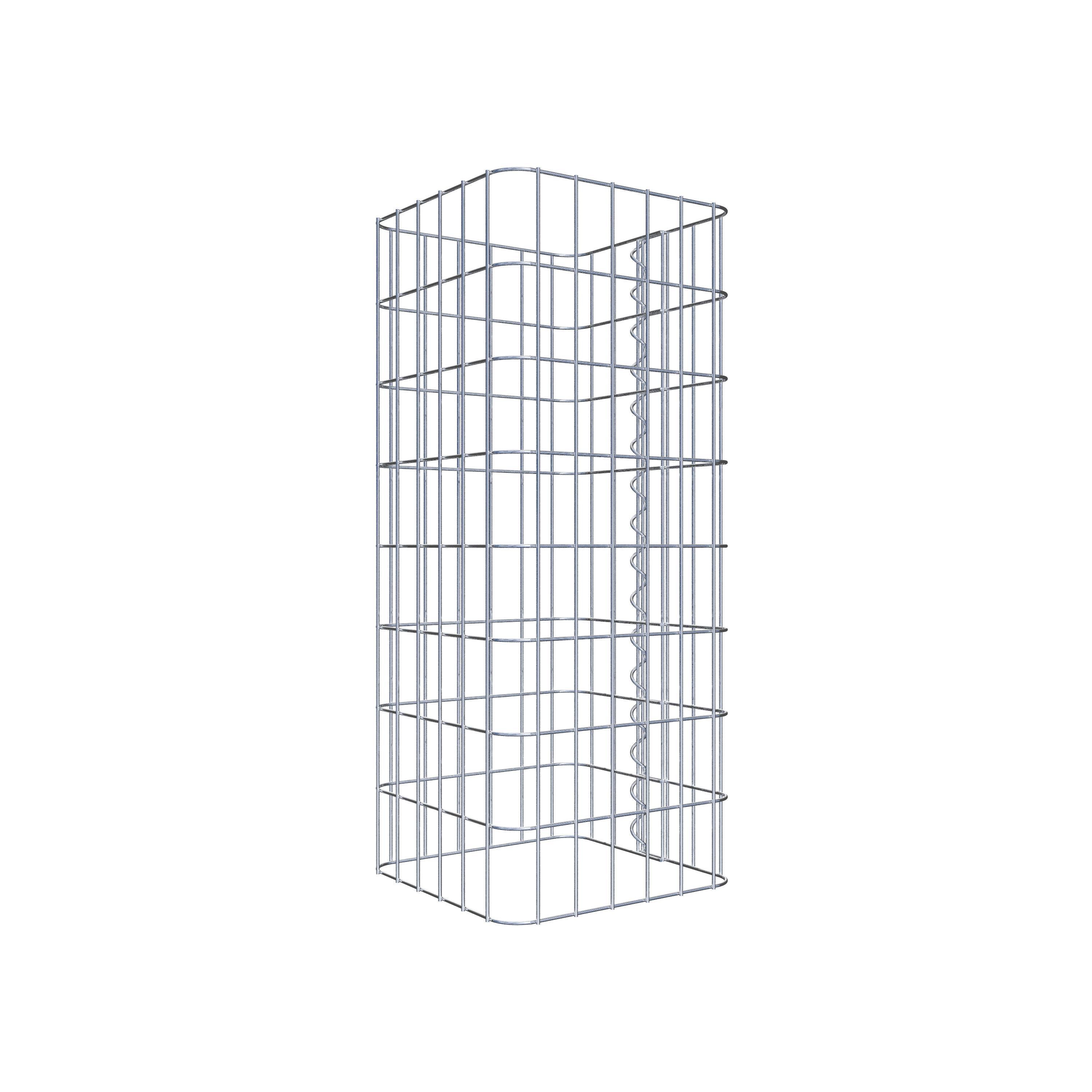Gabionensäule eckig 32 cm x 32 cm, 80 cm Höhe, MW 5 cm x 10 cm