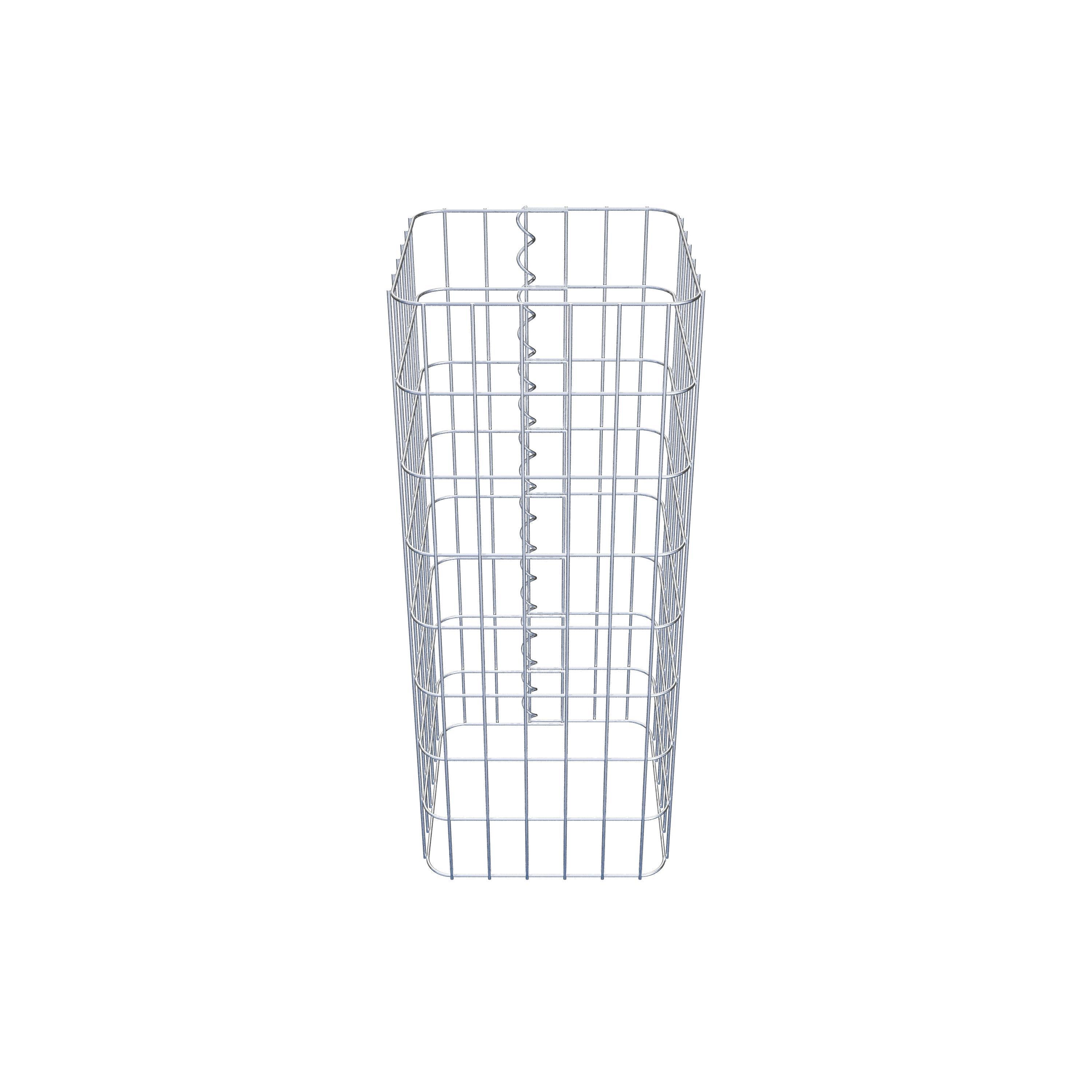 Gabionensäule eckig 32 cm x 32 cm, 80 cm Höhe, MW 5 cm x 10 cm