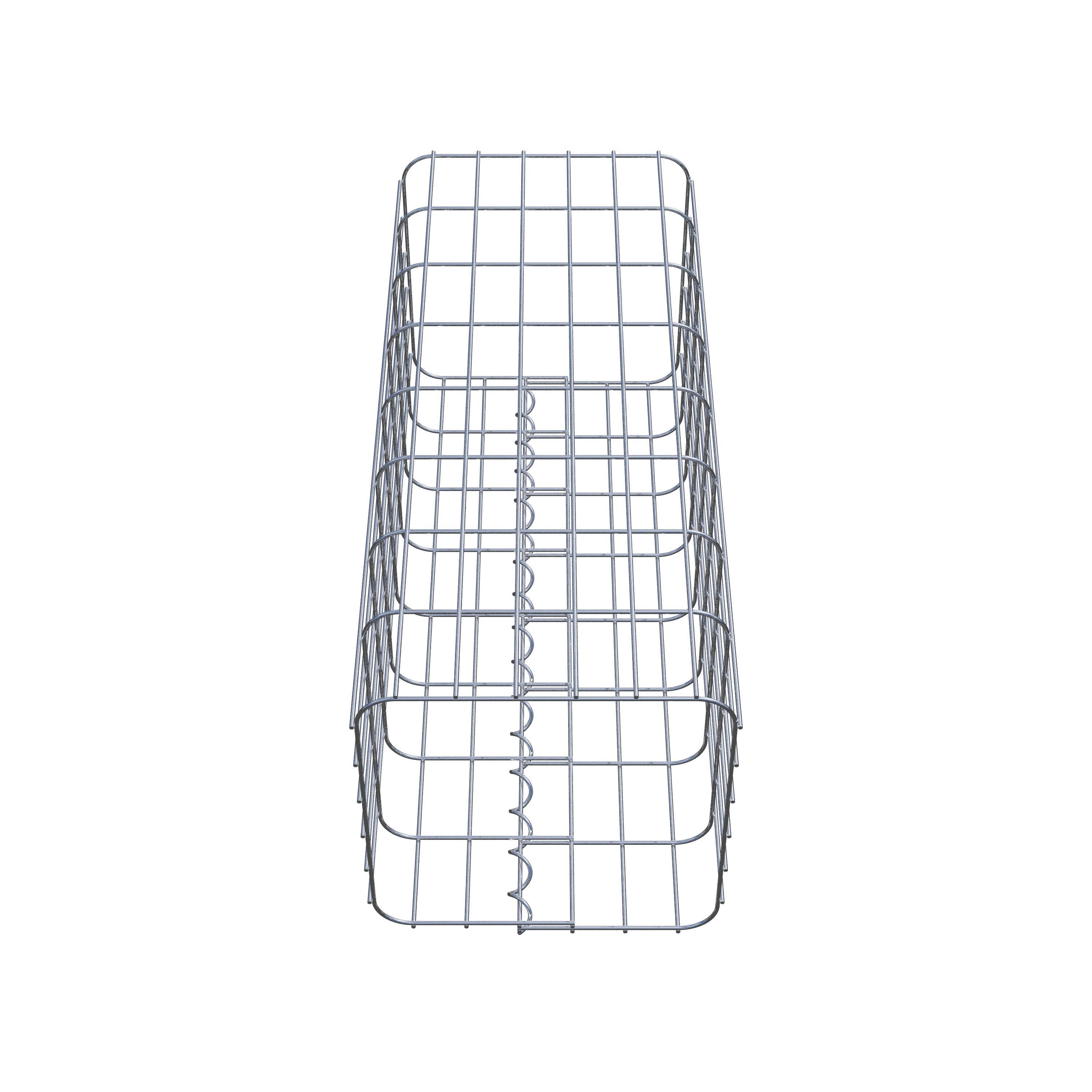 Gabionensäule eckig 32 cm x 32 cm, 80 cm Höhe, MW 5 cm x 10 cm