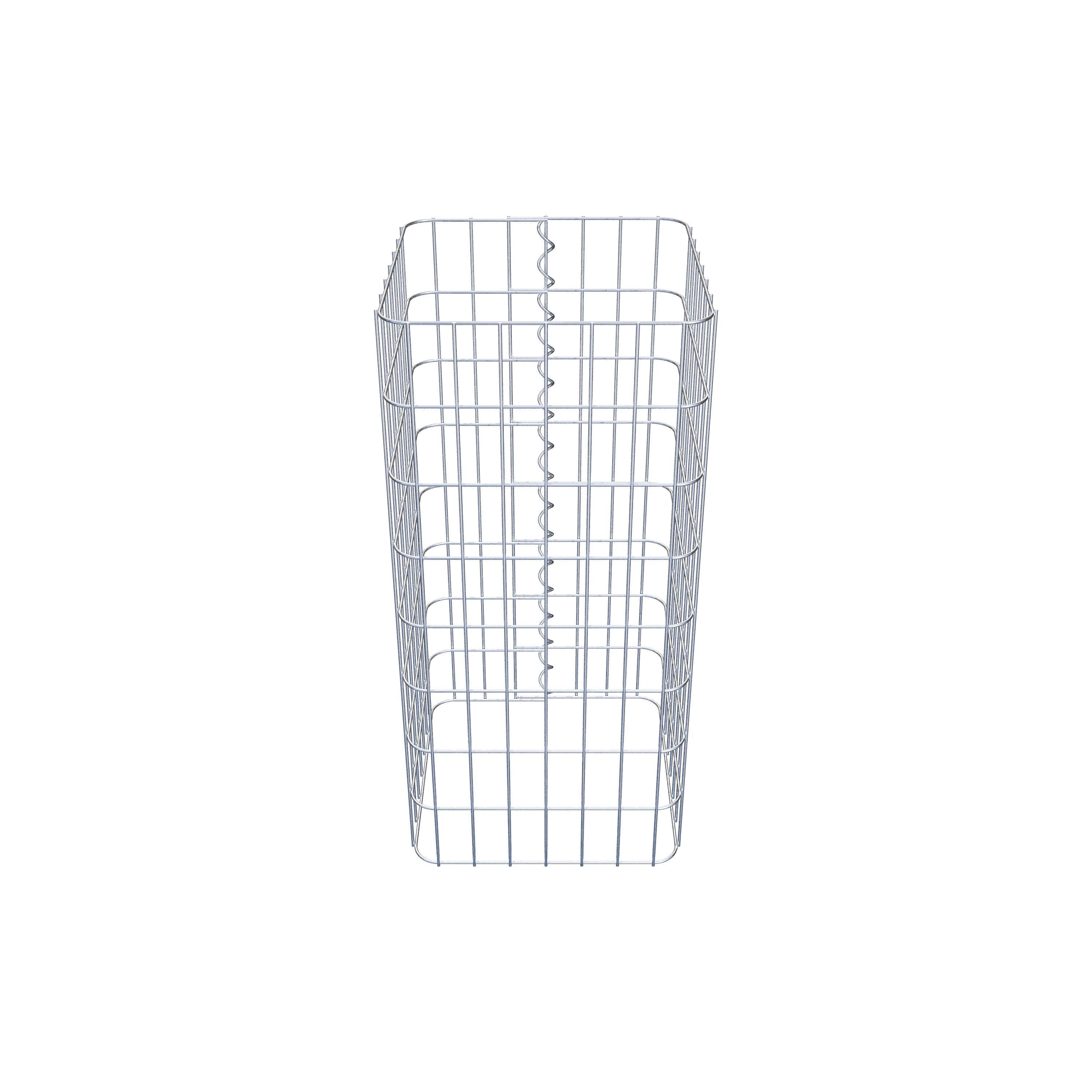 Gabionensäule eckig 37 cm x 37 cm, 80 cm Höhe, MW 5 cm x 10 cm