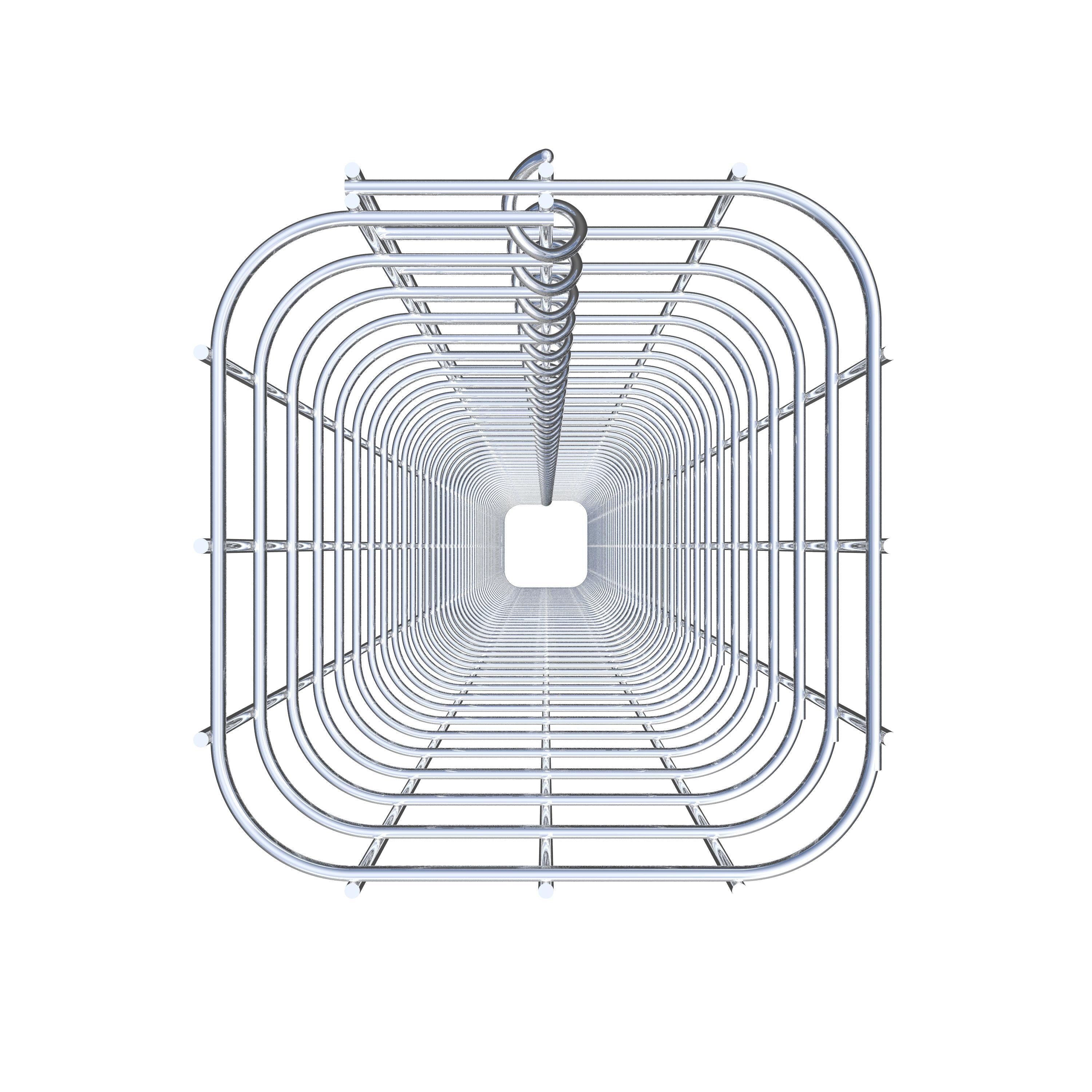 Gabionensäule eckig 17 cm x 17 cm, 230 cm Höhe, MW 5 cm x 5 cm