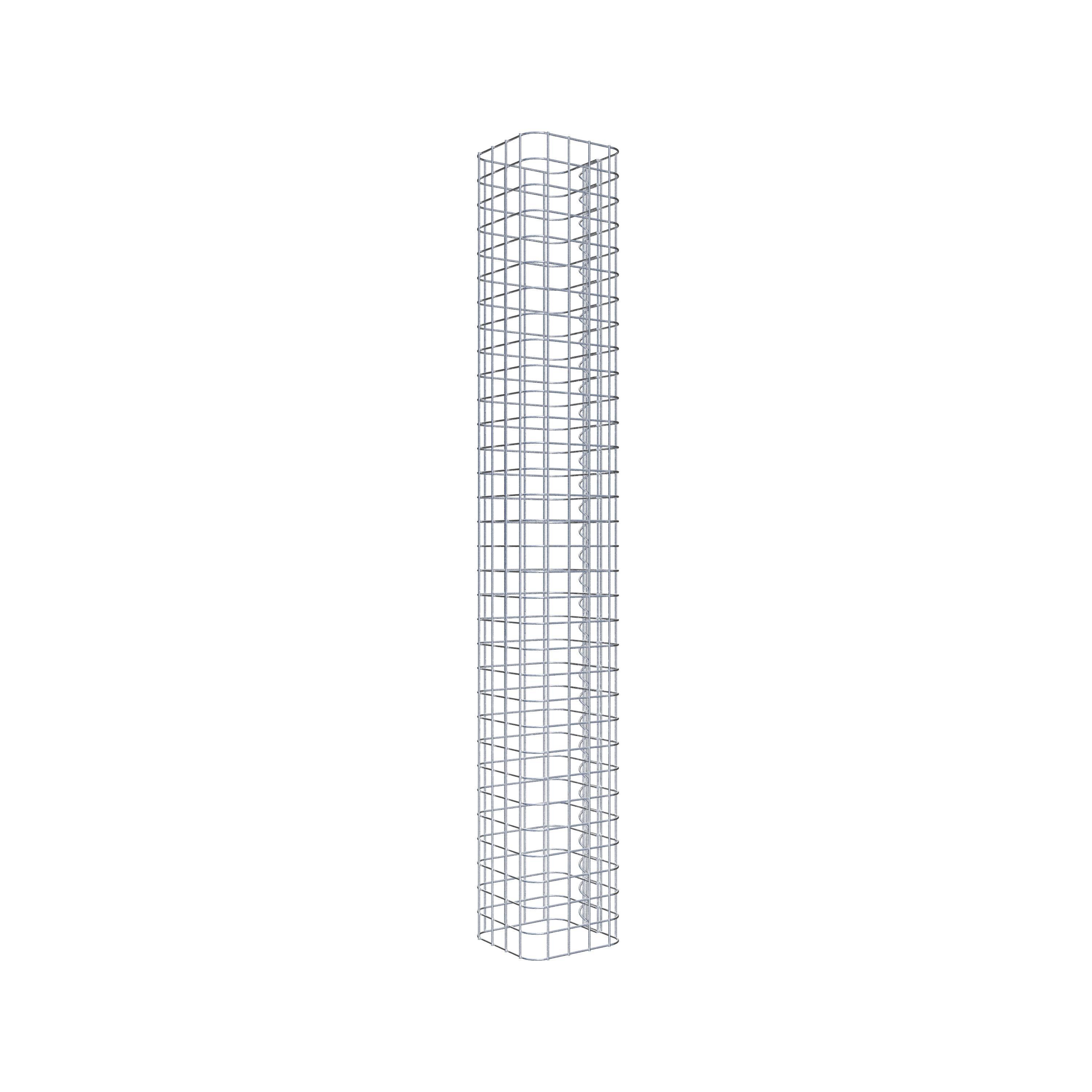 Gabionensäule eckig 22 cm x 22 cm, 160 cm Höhe, MW 5 cm x 5 cm