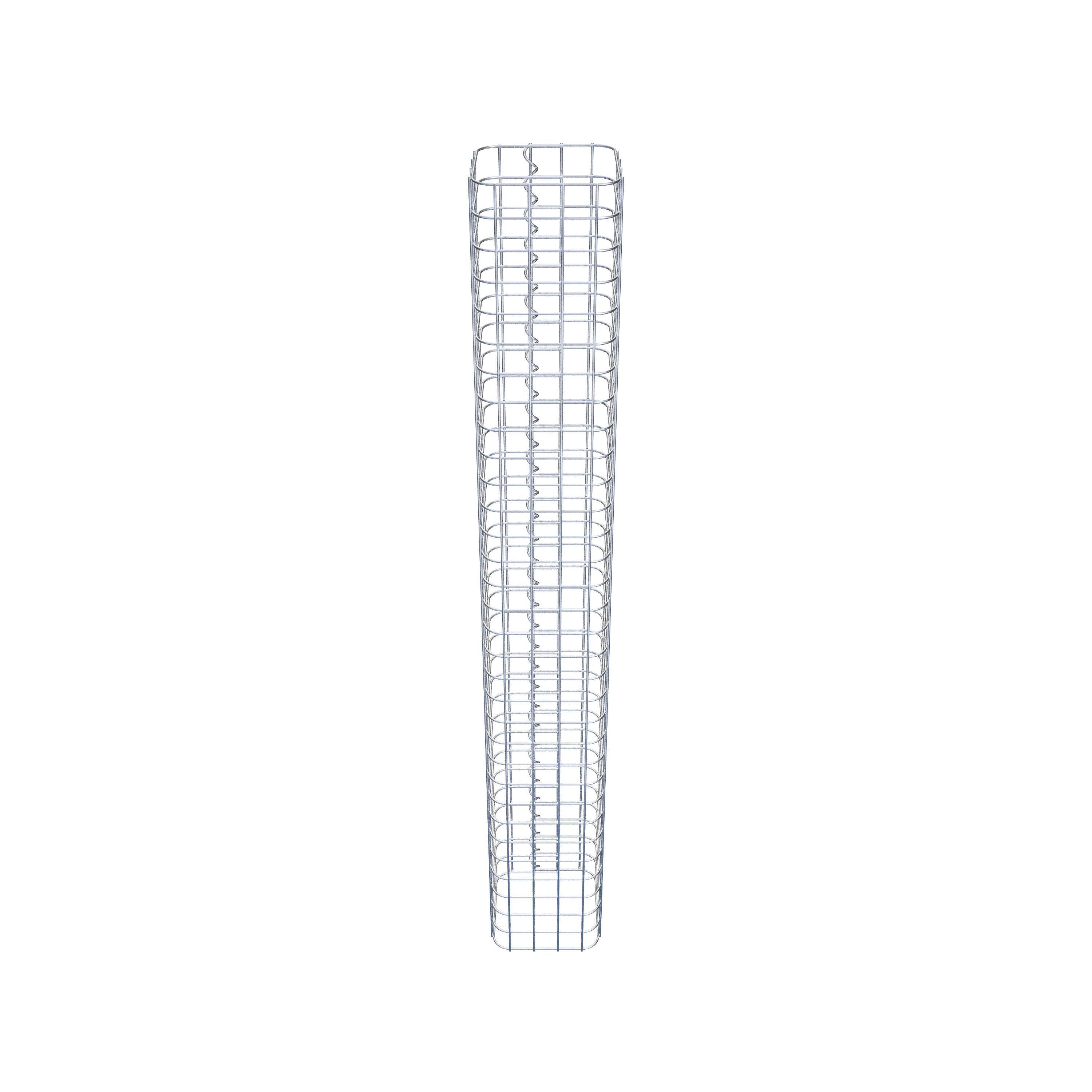 Gabionensäule eckig 22 cm x 22 cm, 160 cm Höhe, MW 5 cm x 5 cm