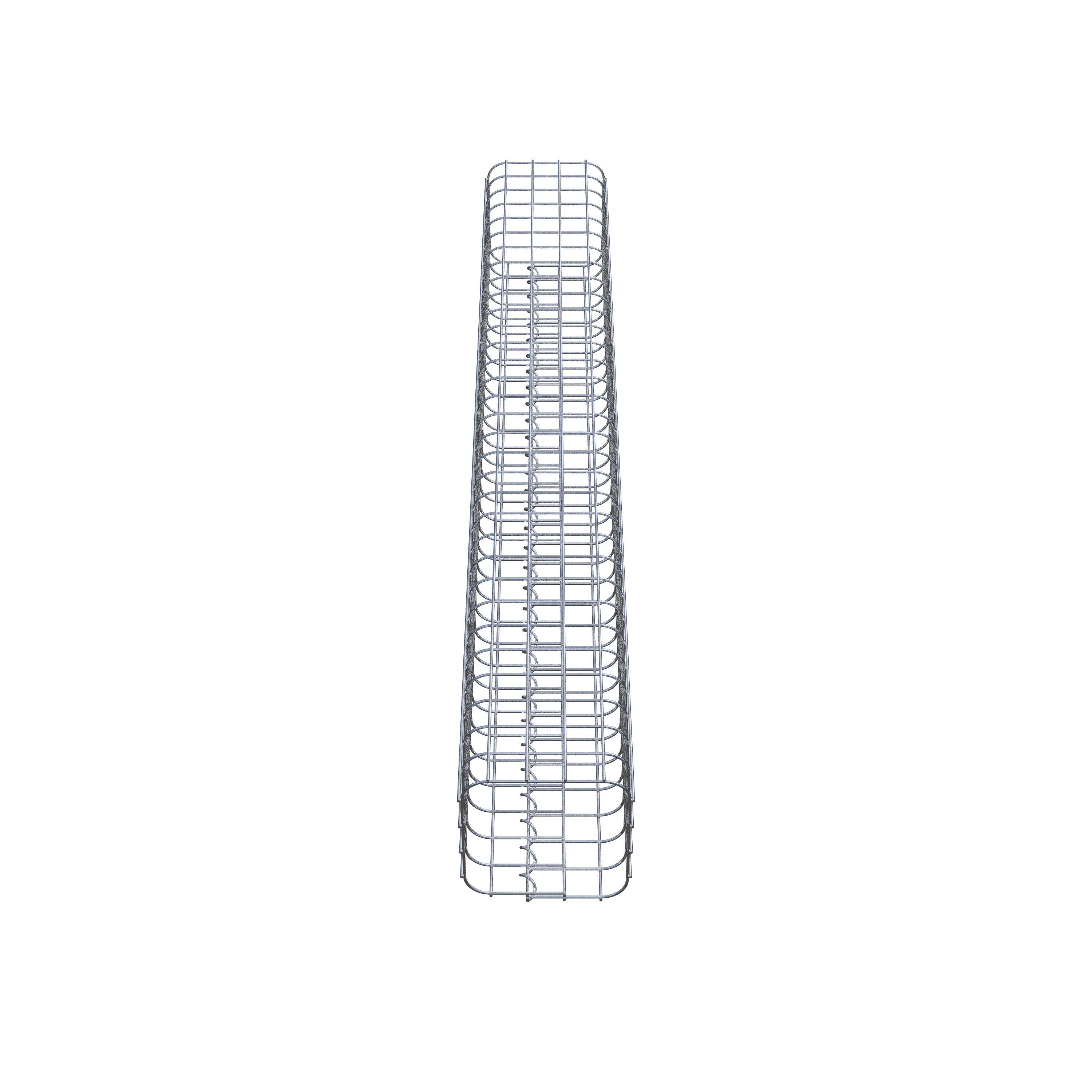 Gabionensäule eckig 22 cm x 22 cm, 160 cm Höhe, MW 5 cm x 5 cm