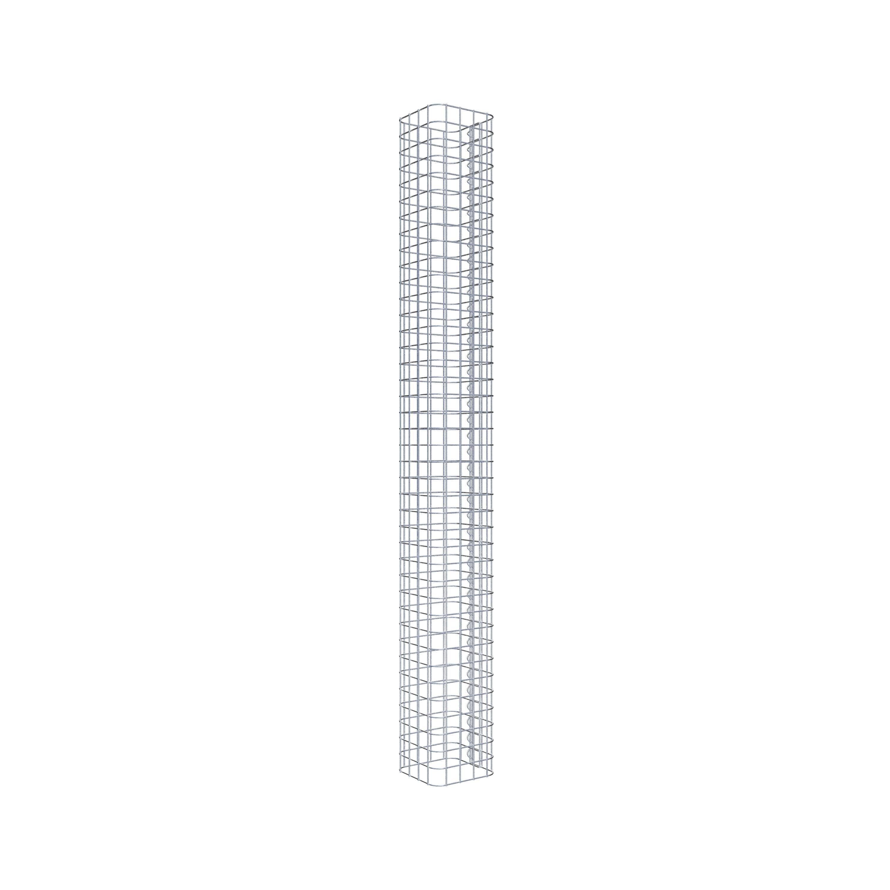 Gabionensäule eckig 22 cm x 22 cm, 200 cm Höhe, MW 5 cm x 5 cm