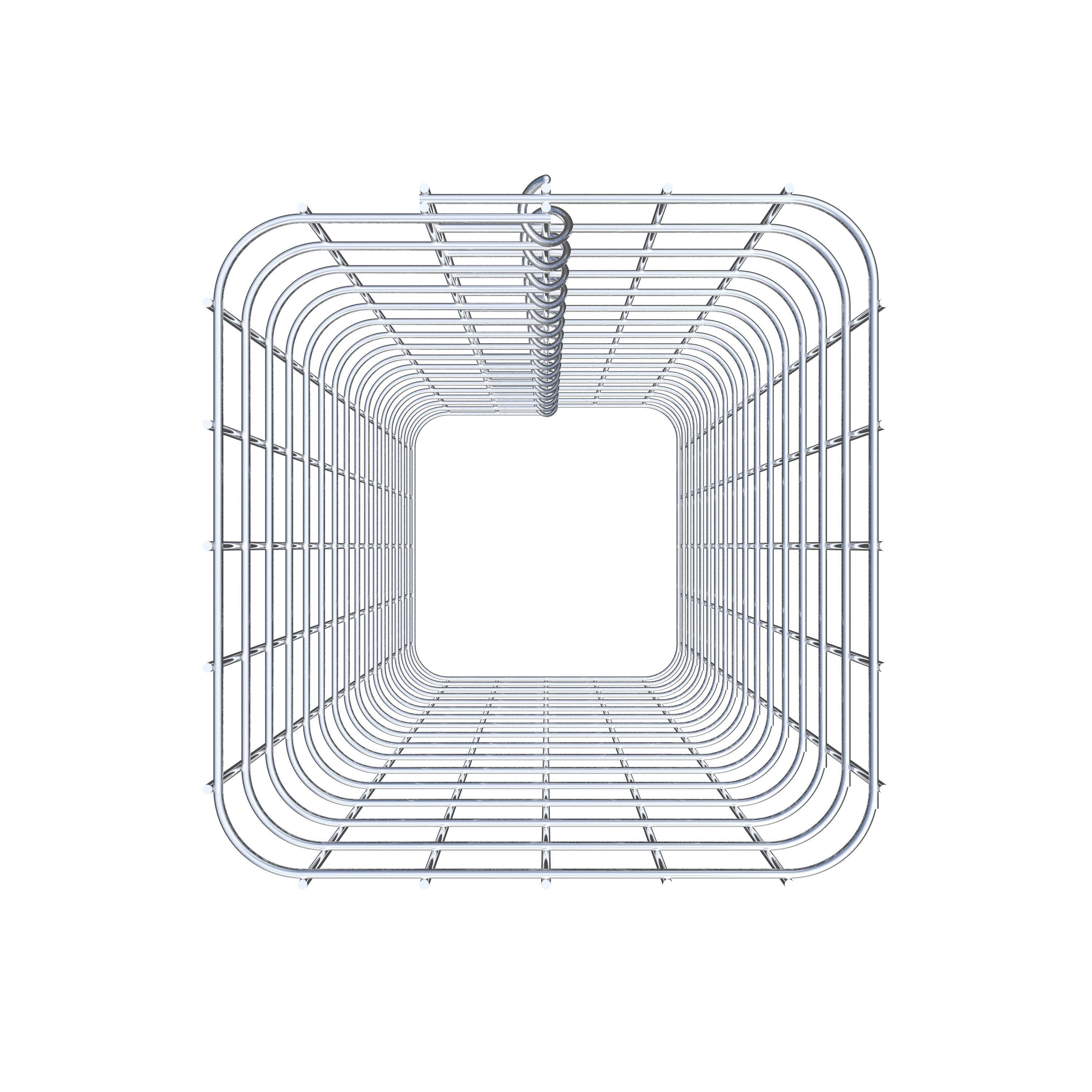 Gabionensäule eckig 27 cm x 27 cm, 80 cm Höhe, MW 5 cm x 5 cm