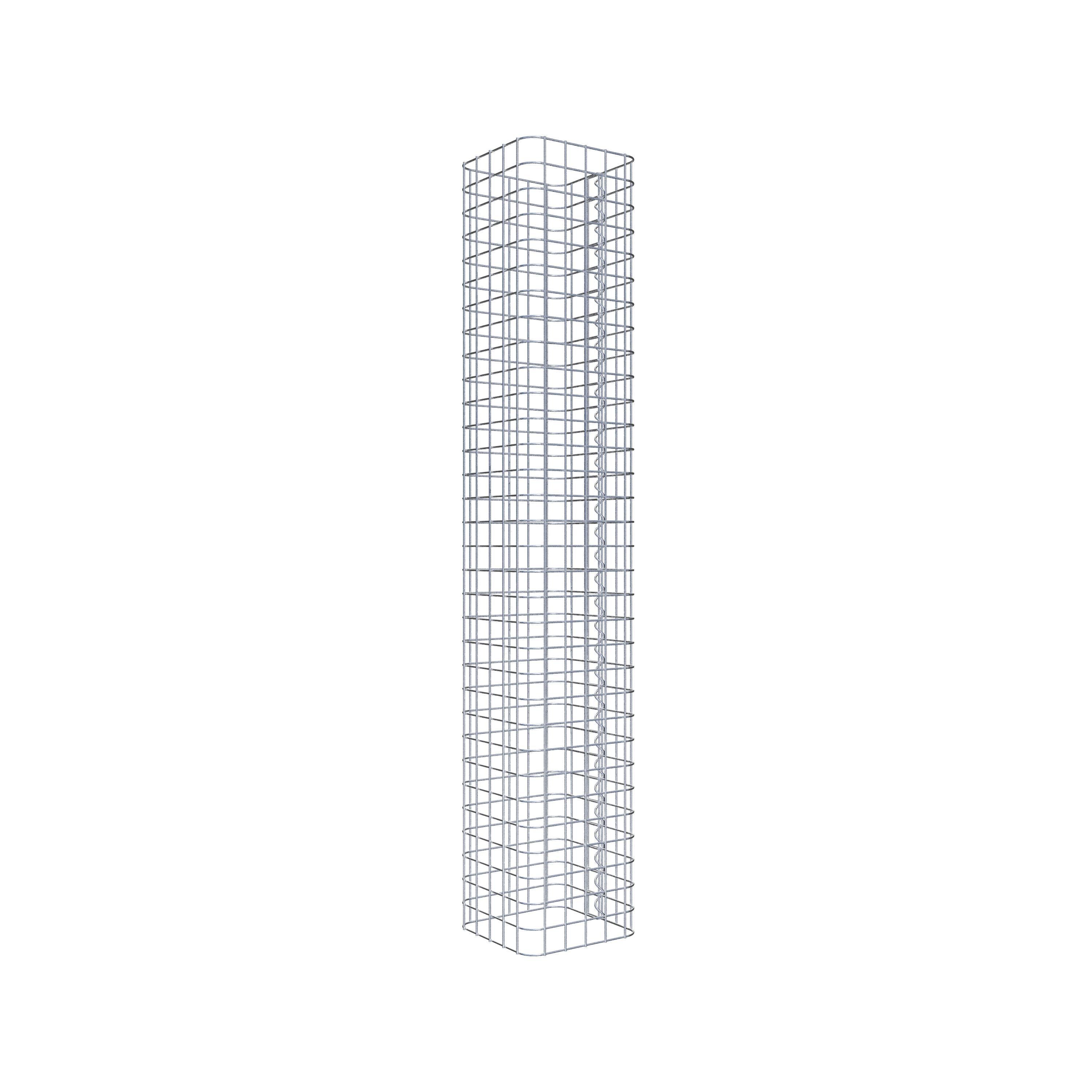 Gabionensäule eckig 27 cm x 27 cm, 160 cm Höhe, MW 5 cm x 5 cm