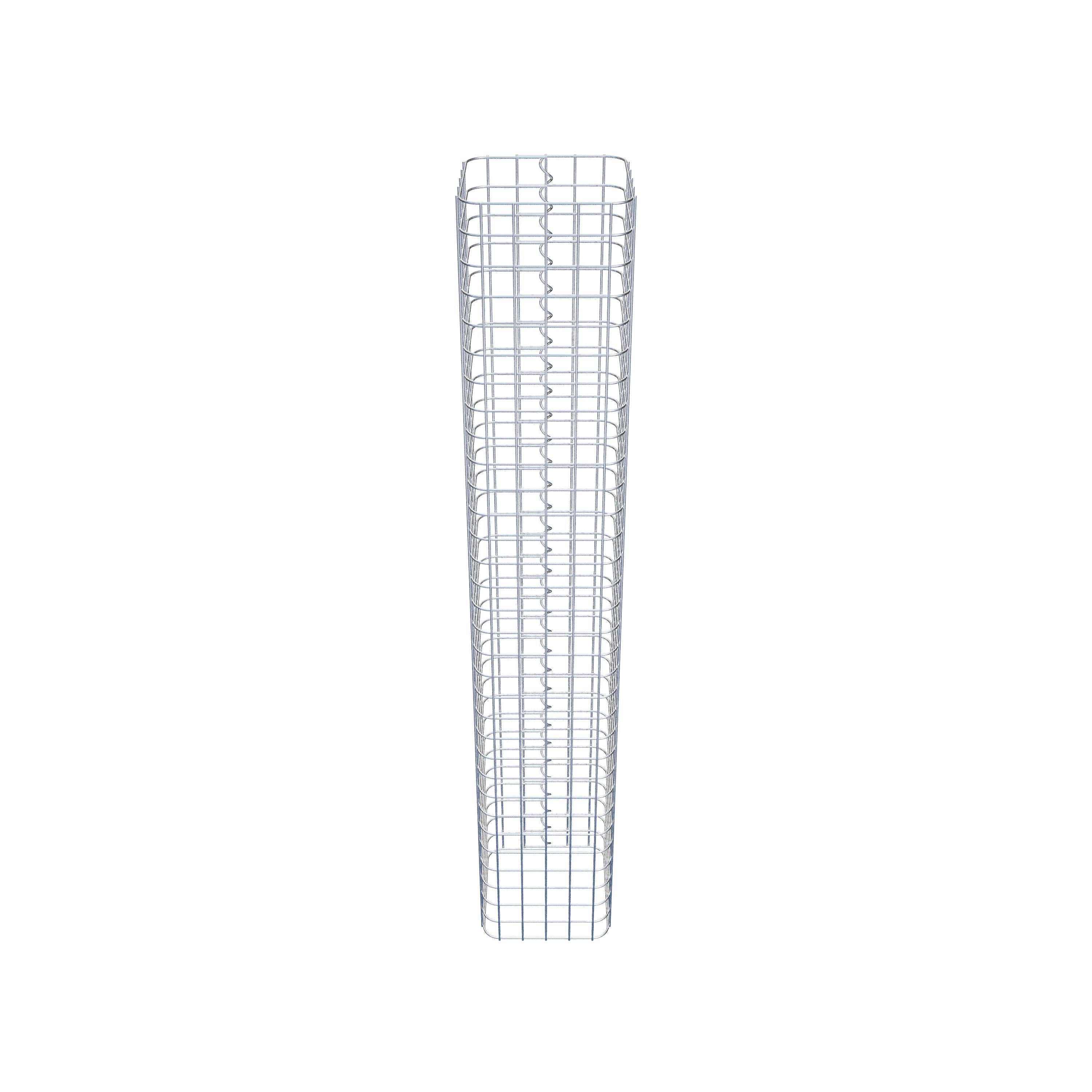 Gabionensäule eckig 27 cm x 27 cm, 160 cm Höhe, MW 5 cm x 5 cm