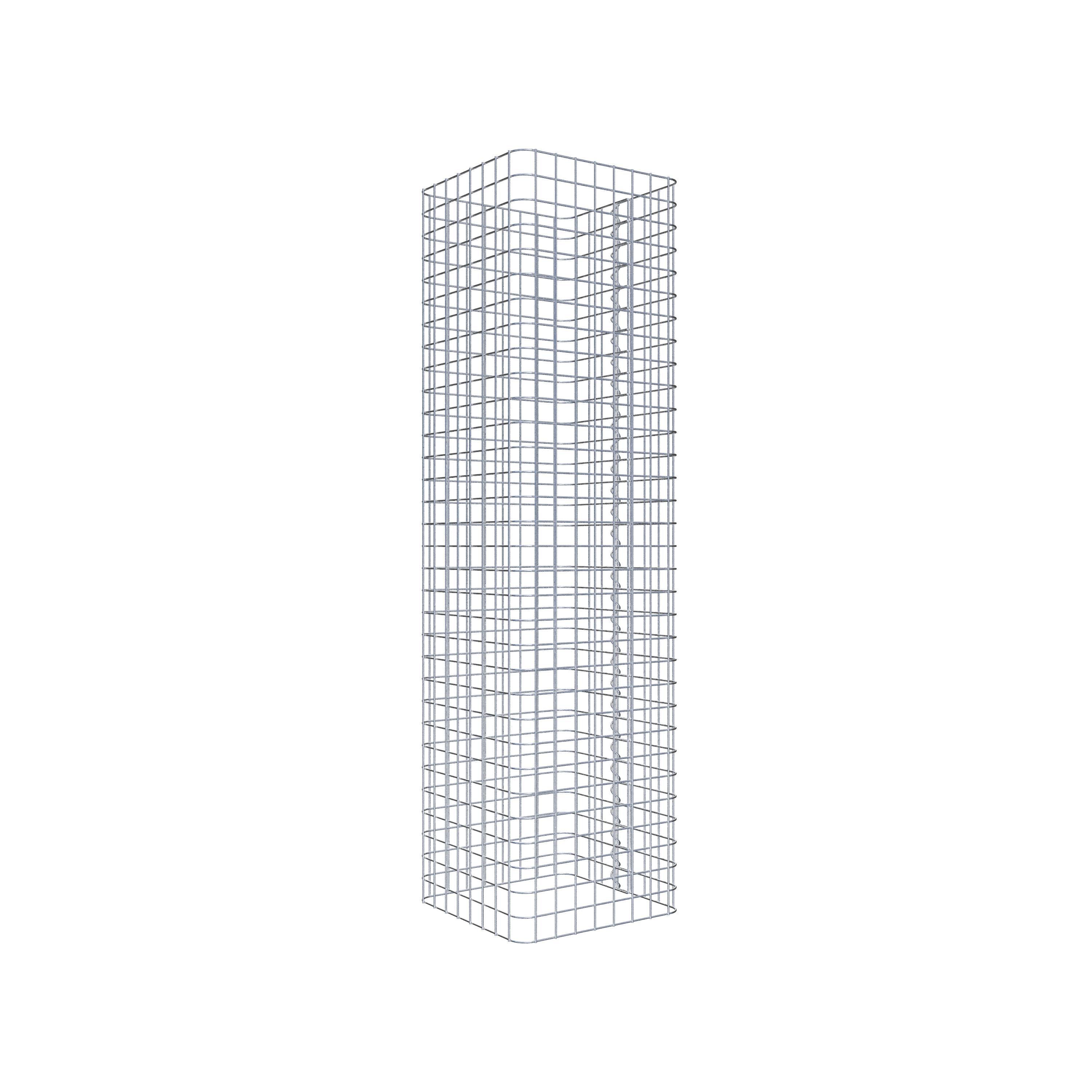 Gabionensäule eckig 42 cm x 42 cm, 160 cm Höhe, MW 5 cm x 5 cm