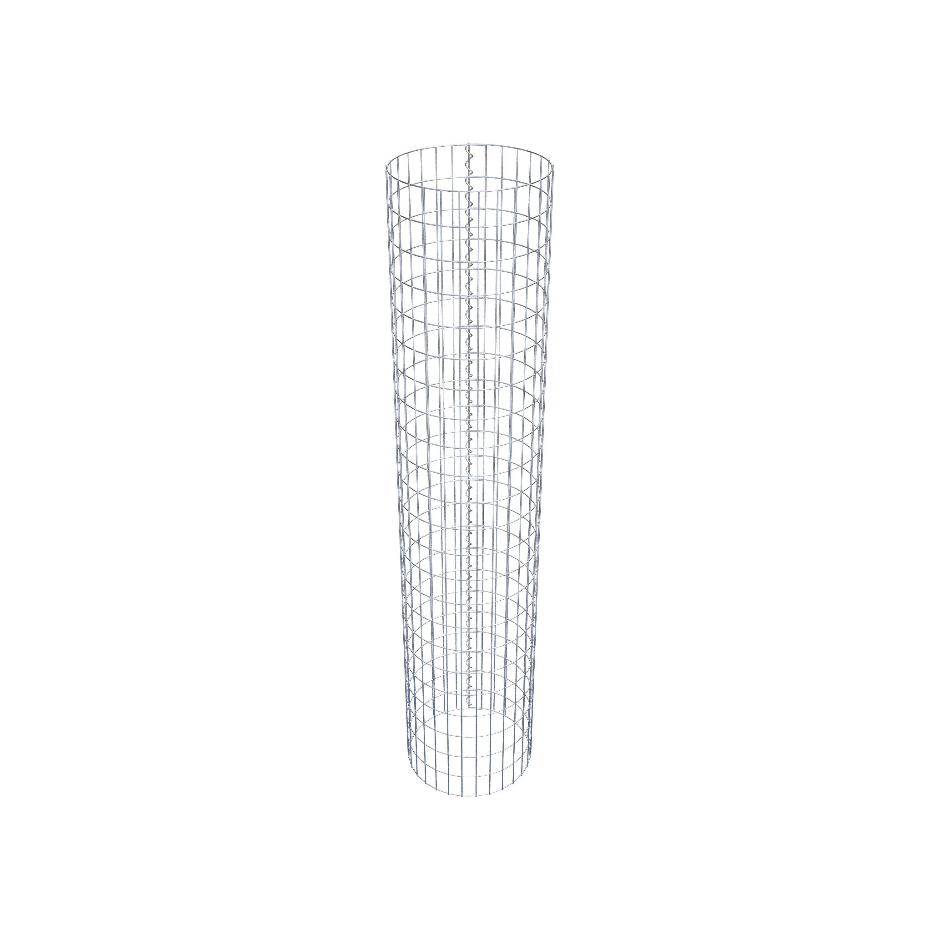 Gabionensäule rund 47 cm Durchmesser, 230 cm Höhe, Maschenweite 5 cm x 10 cm