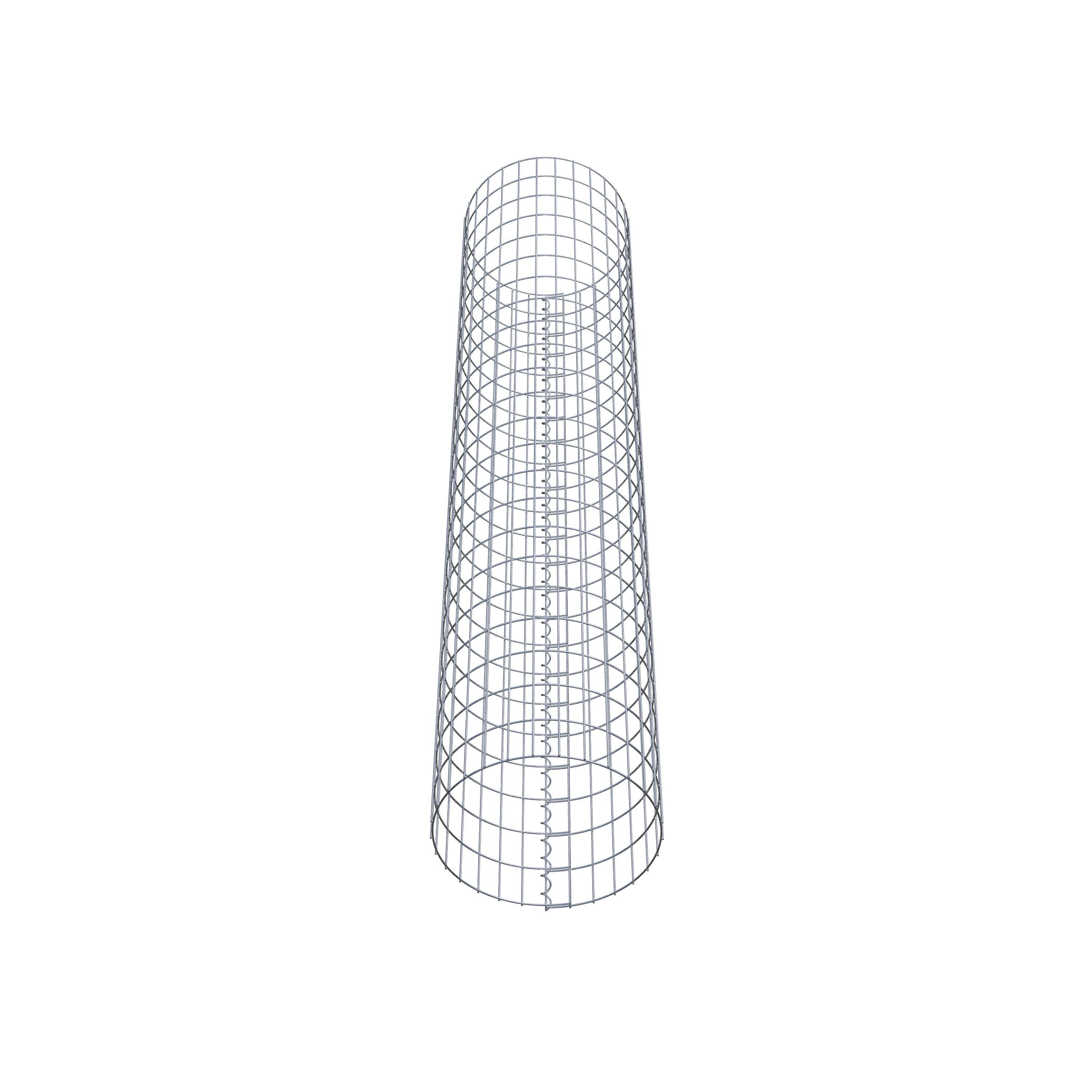 Gabionensäule rund 47 cm Durchmesser, 230 cm Höhe, Maschenweite 5 cm x 10 cm