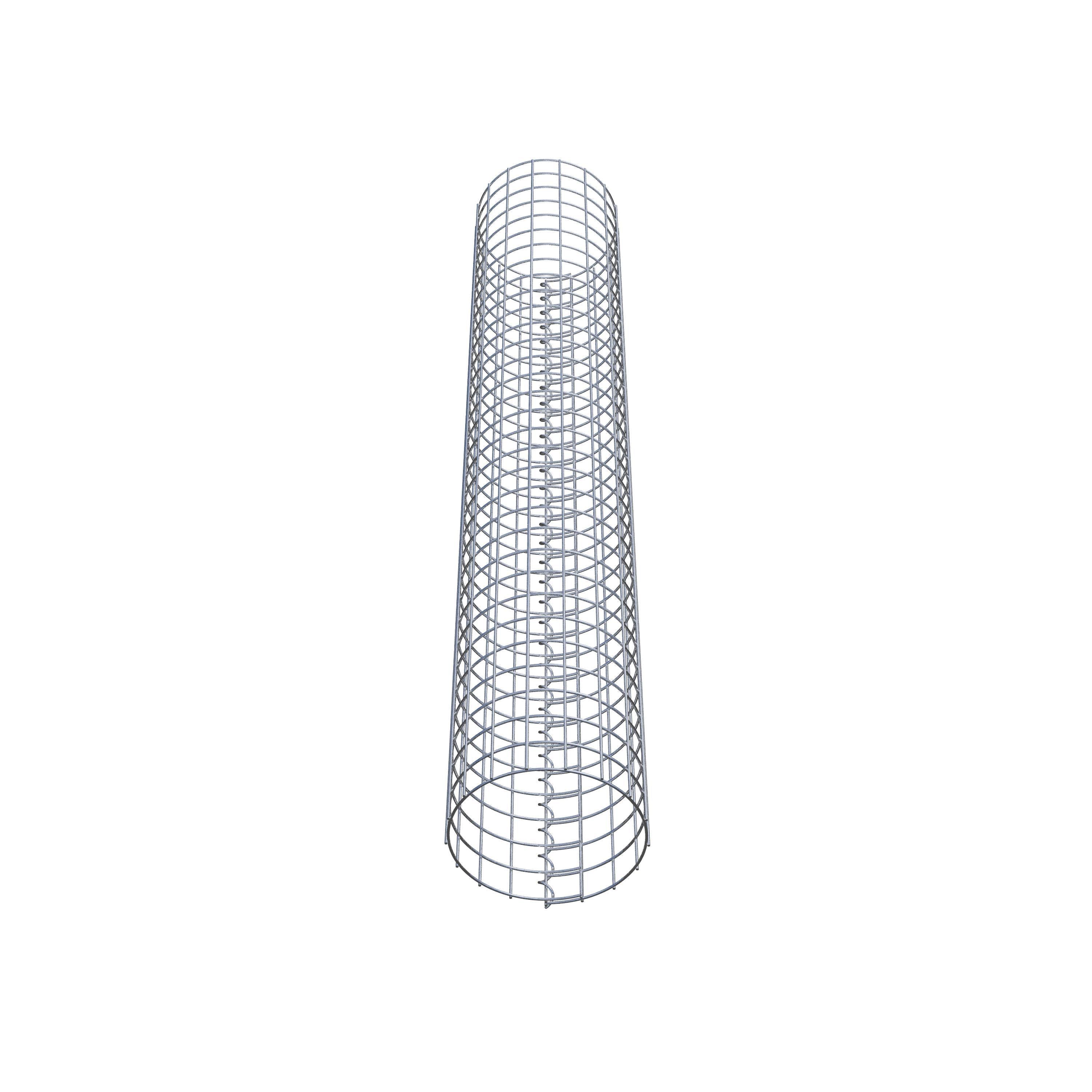 Gabionensäule rund 27 cm Durchmesser, 160 cm Höhe, Maschenweite 5 cm x 5 cm