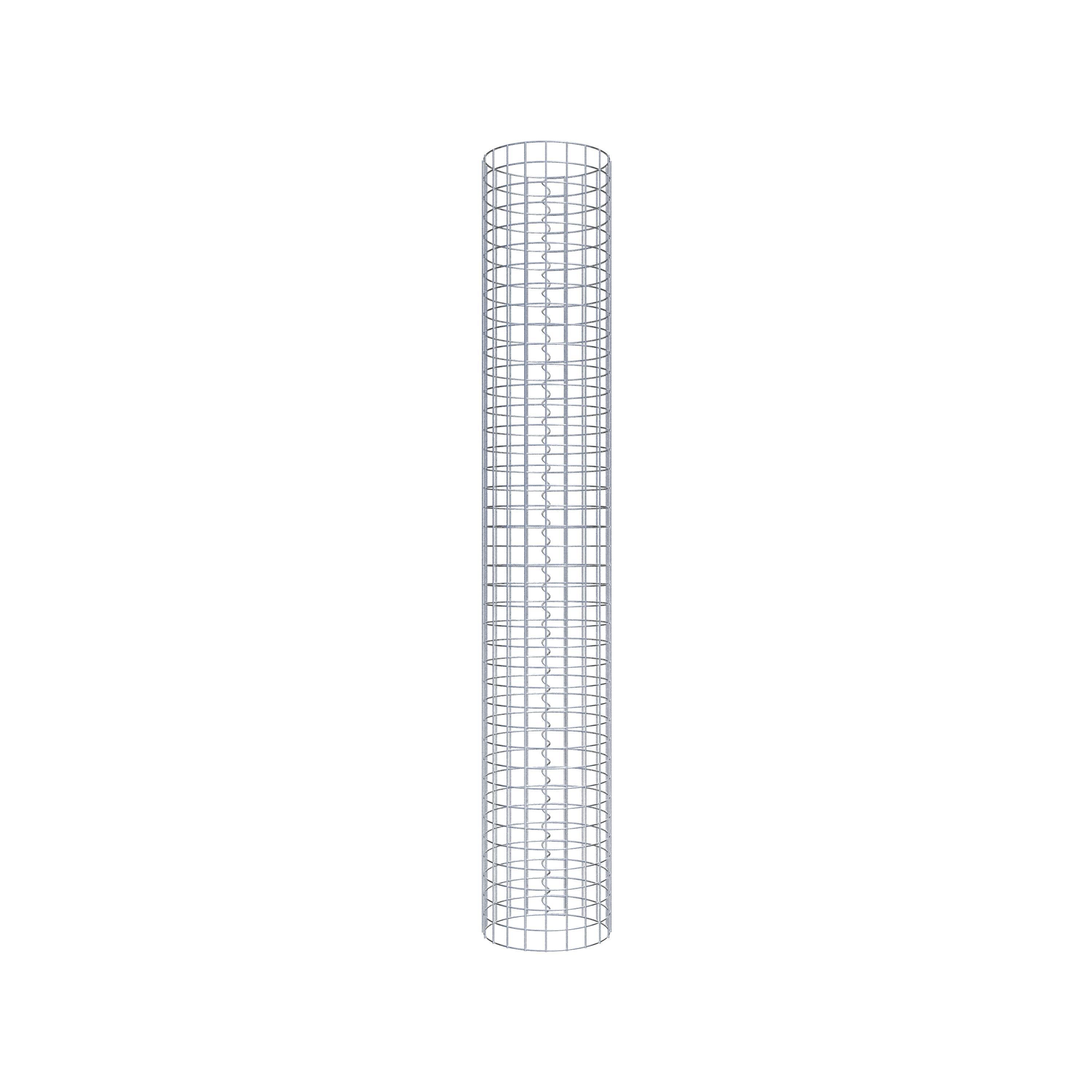 Gabionensäule rund 32 cm Durchmesser, 200 cm Höhe, Maschenweite 5 cm x 5 cm