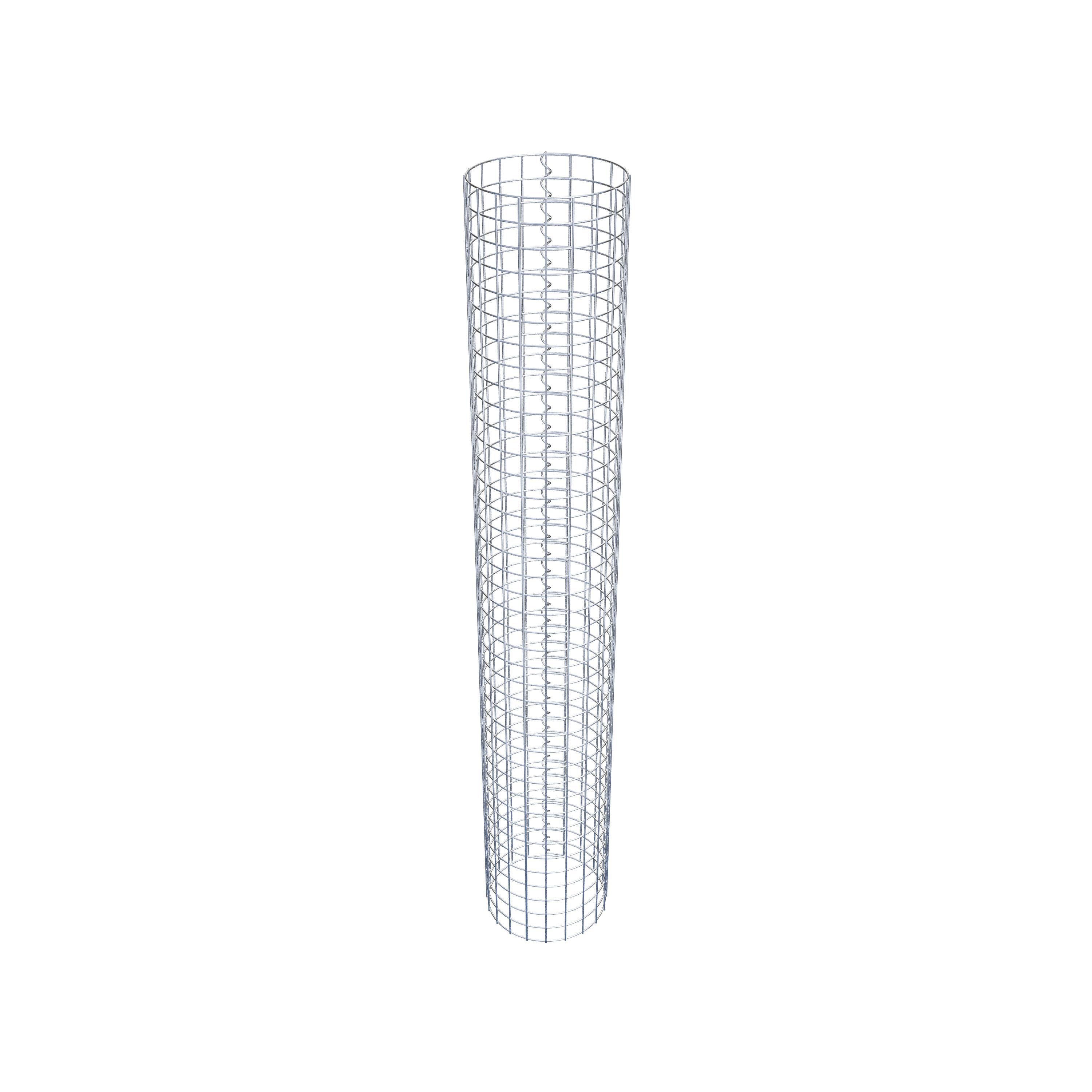 Gabionensäule rund 32 cm Durchmesser, 200 cm Höhe, Maschenweite 5 cm x 5 cm