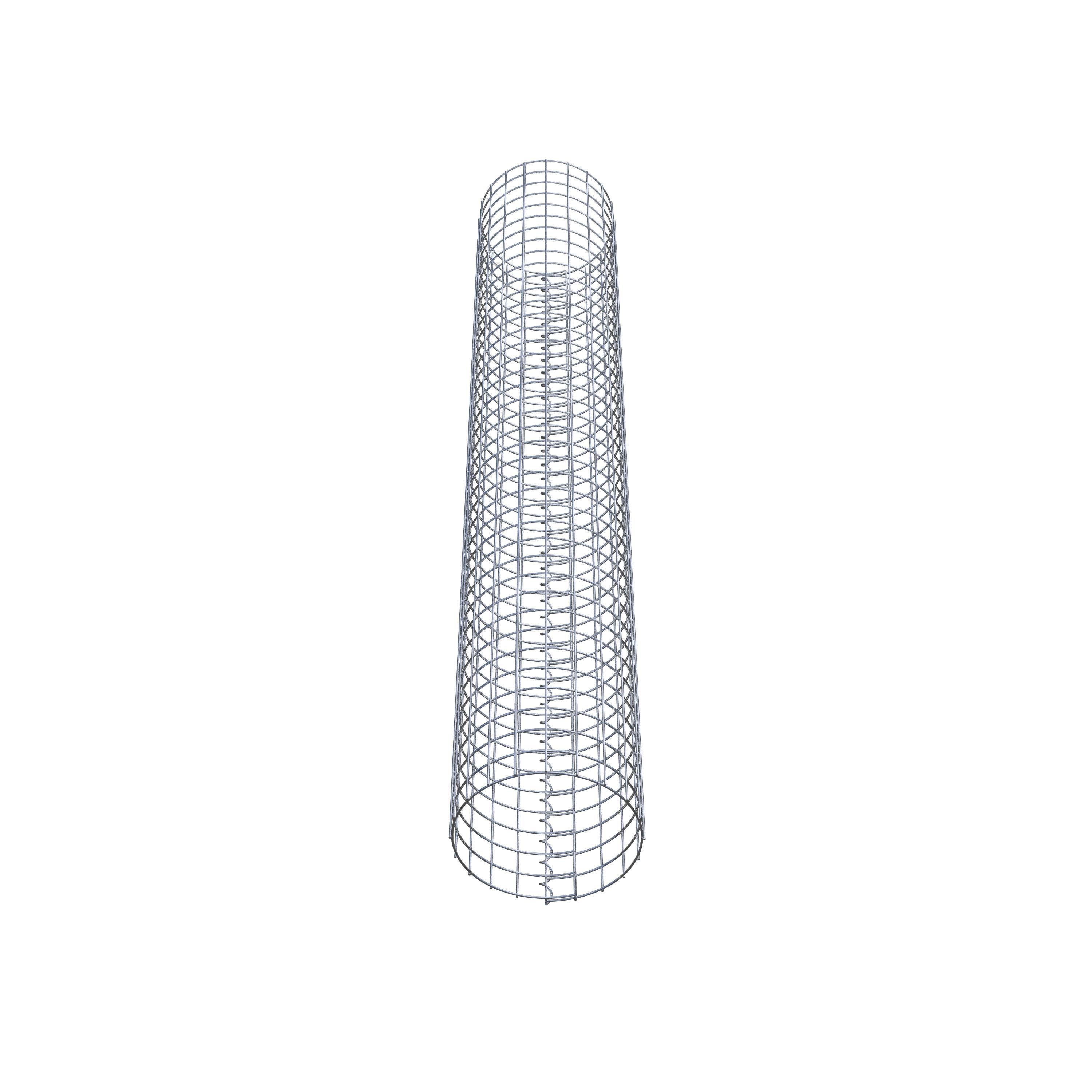 Gabionensäule rund 32 cm Durchmesser, 200 cm Höhe, Maschenweite 5 cm x 5 cm