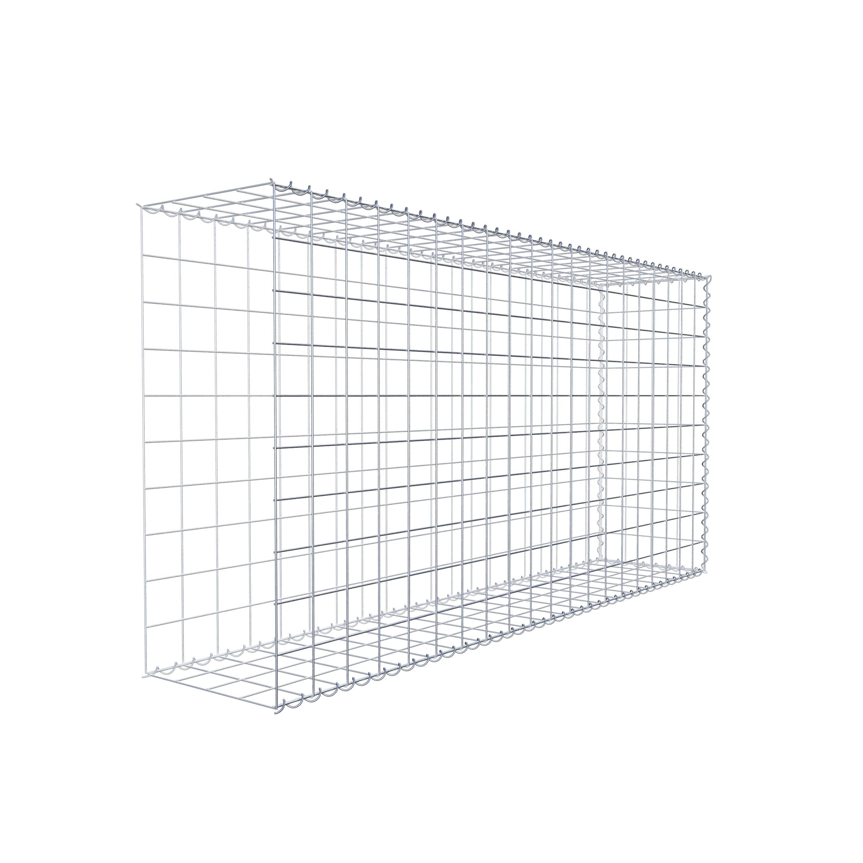 Anbaugabione Typ 2 200 cm x 100 cm x 40 cm (L x H x T), Maschenweite 10 cm x 10 cm, Spirale