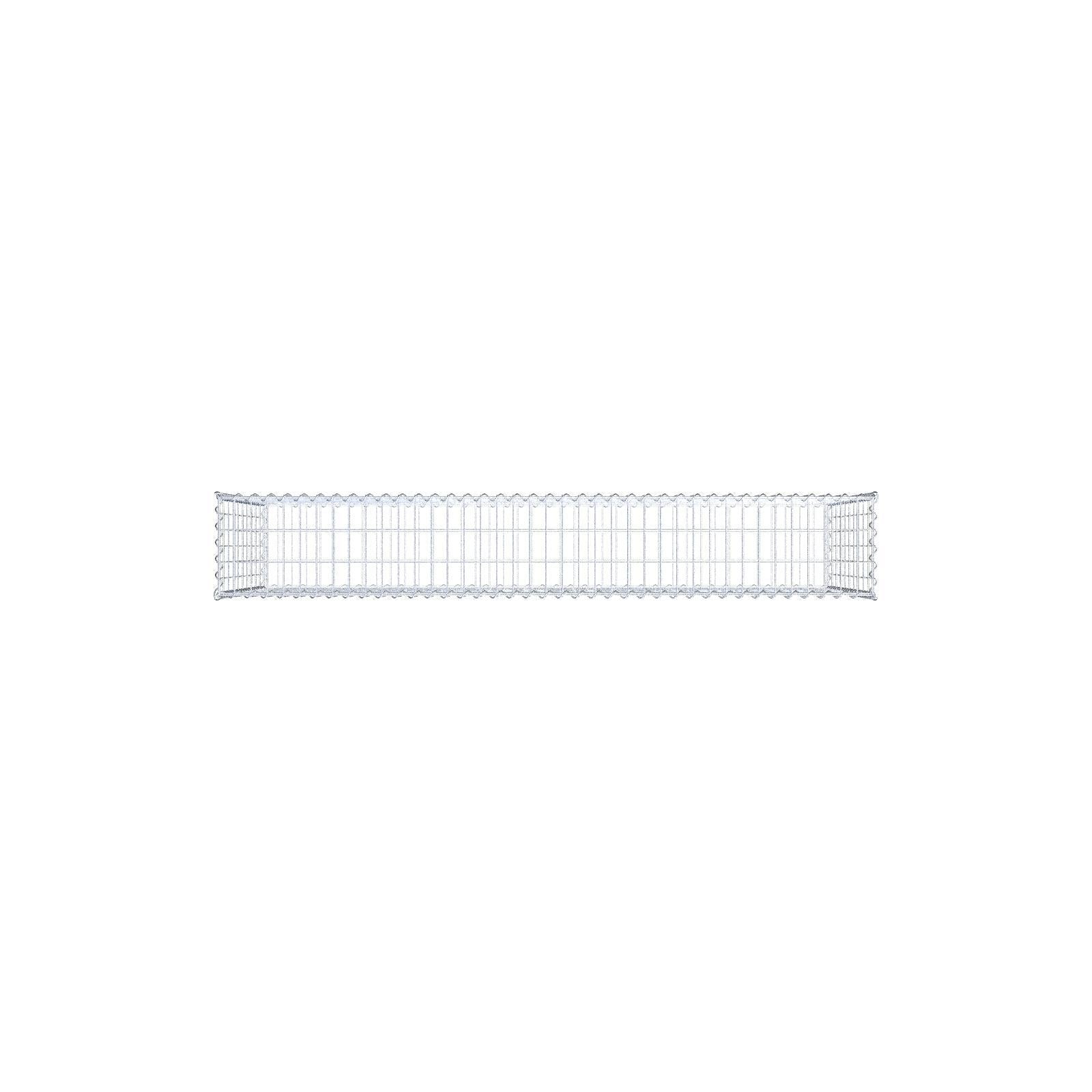 Gabione 200 cm x 100 cm x 30 cm (L x H x T), Maschenweite 5 cm x 10 cm, Spirale