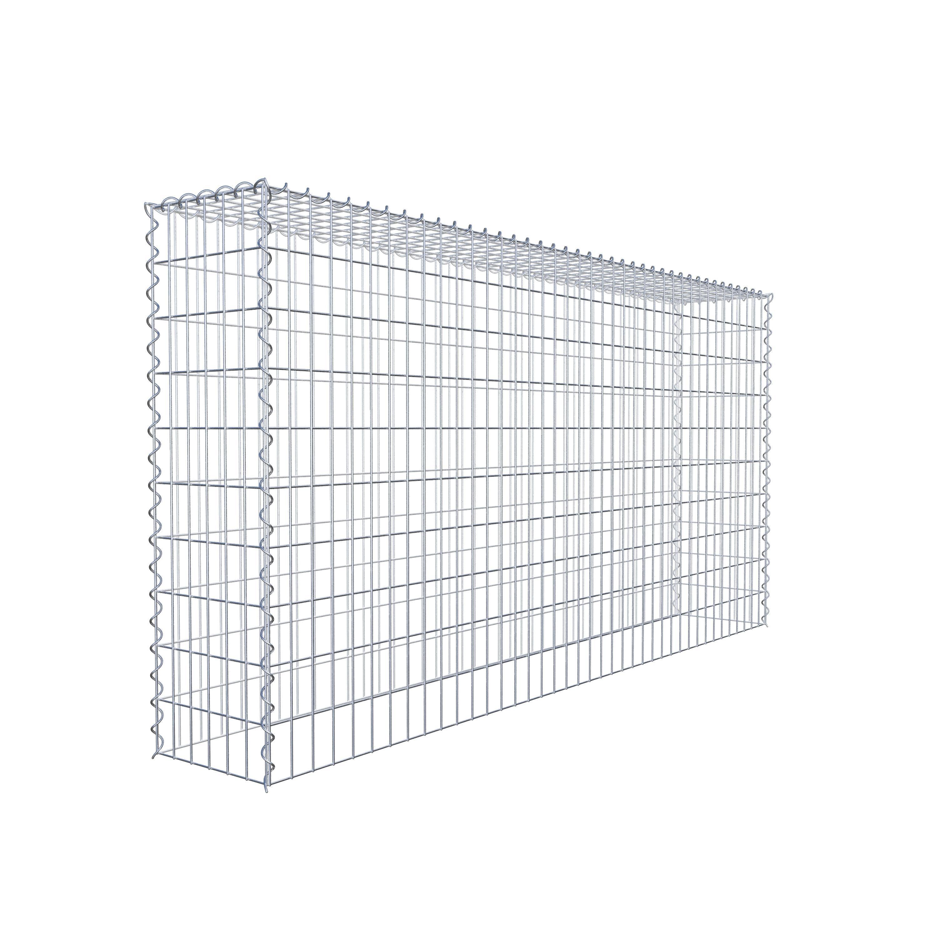 Anbaugabione Typ 3 200 cm x 100 cm x 30 cm (L x H x T), Maschenweite 5 cm x 10 cm, Spirale