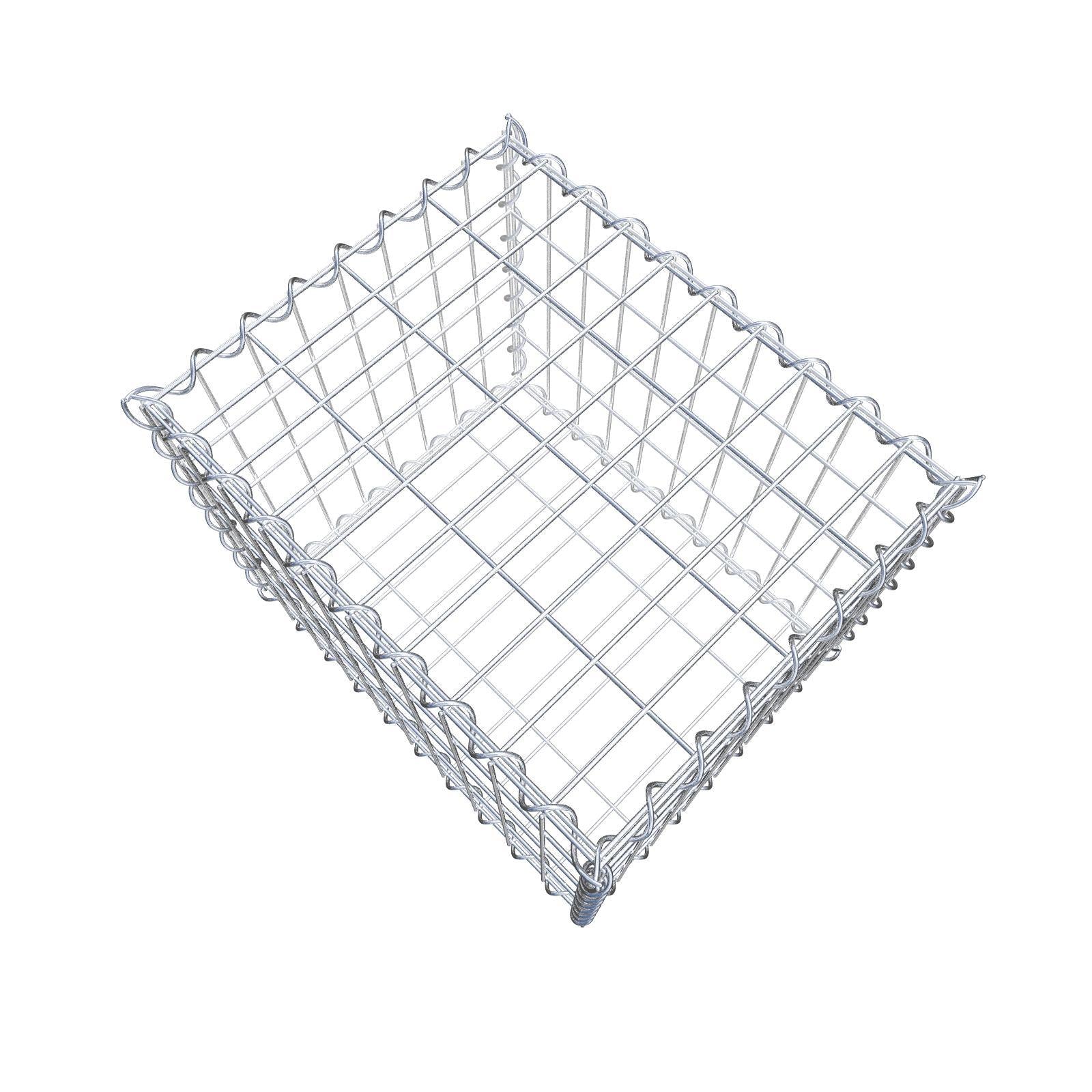Gabione 50 cm x 40 cm x 40 cm (L x H x T), Maschenweite 5 cm x 10 cm, Spirale