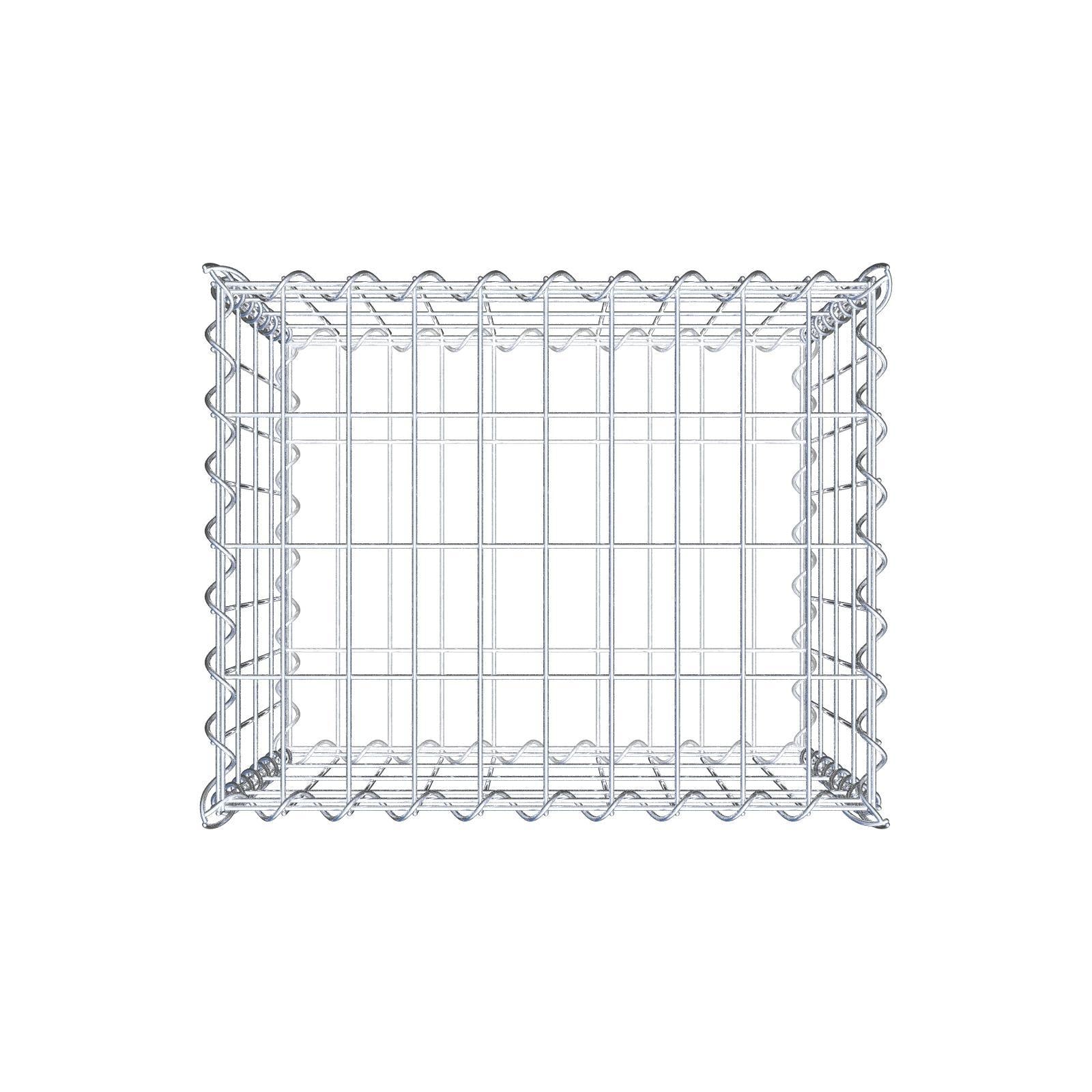 Gabione 50 cm x 40 cm x 40 cm (L x H x T), Maschenweite 5 cm x 10 cm, Spirale