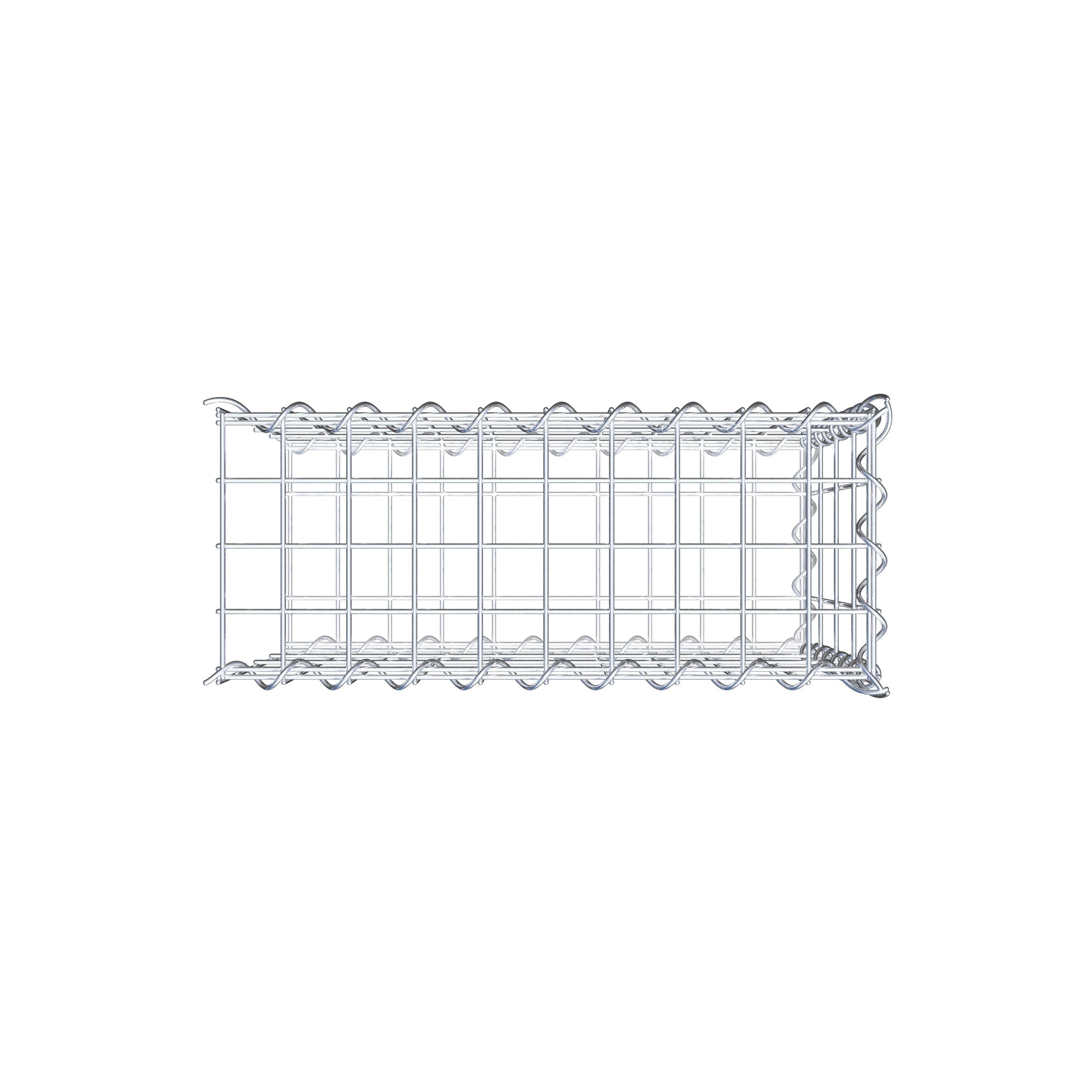 Anbaugabione Typ 2 50 cm x 40 cm x 20 cm (L x H x T), Maschenweite 5 cm x 10 cm, Spirale