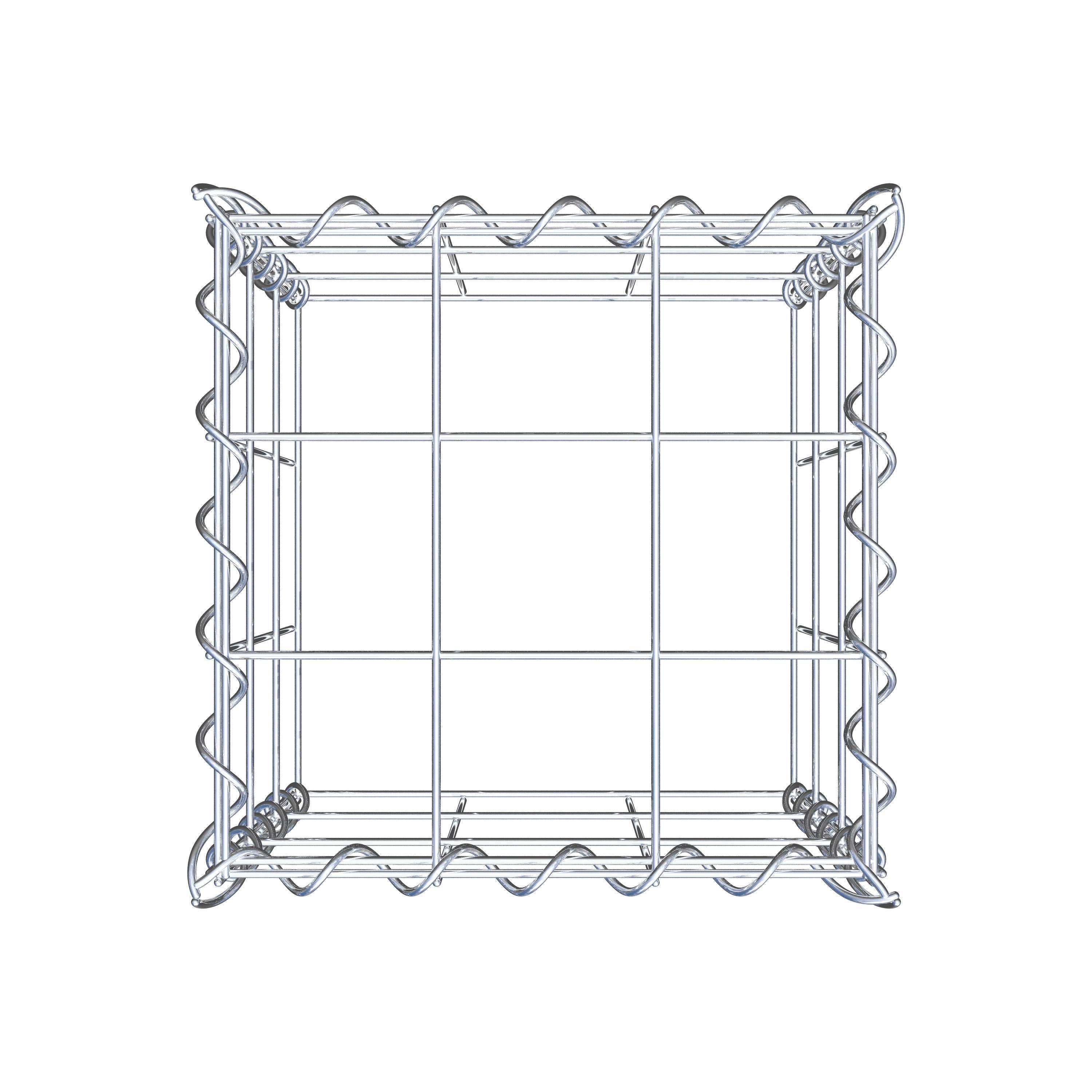 Anbaugabione Typ 3 30 cm x 30 cm x 30 cm (L x H x T), Maschenweite 10 cm x 10 cm, Spirale
