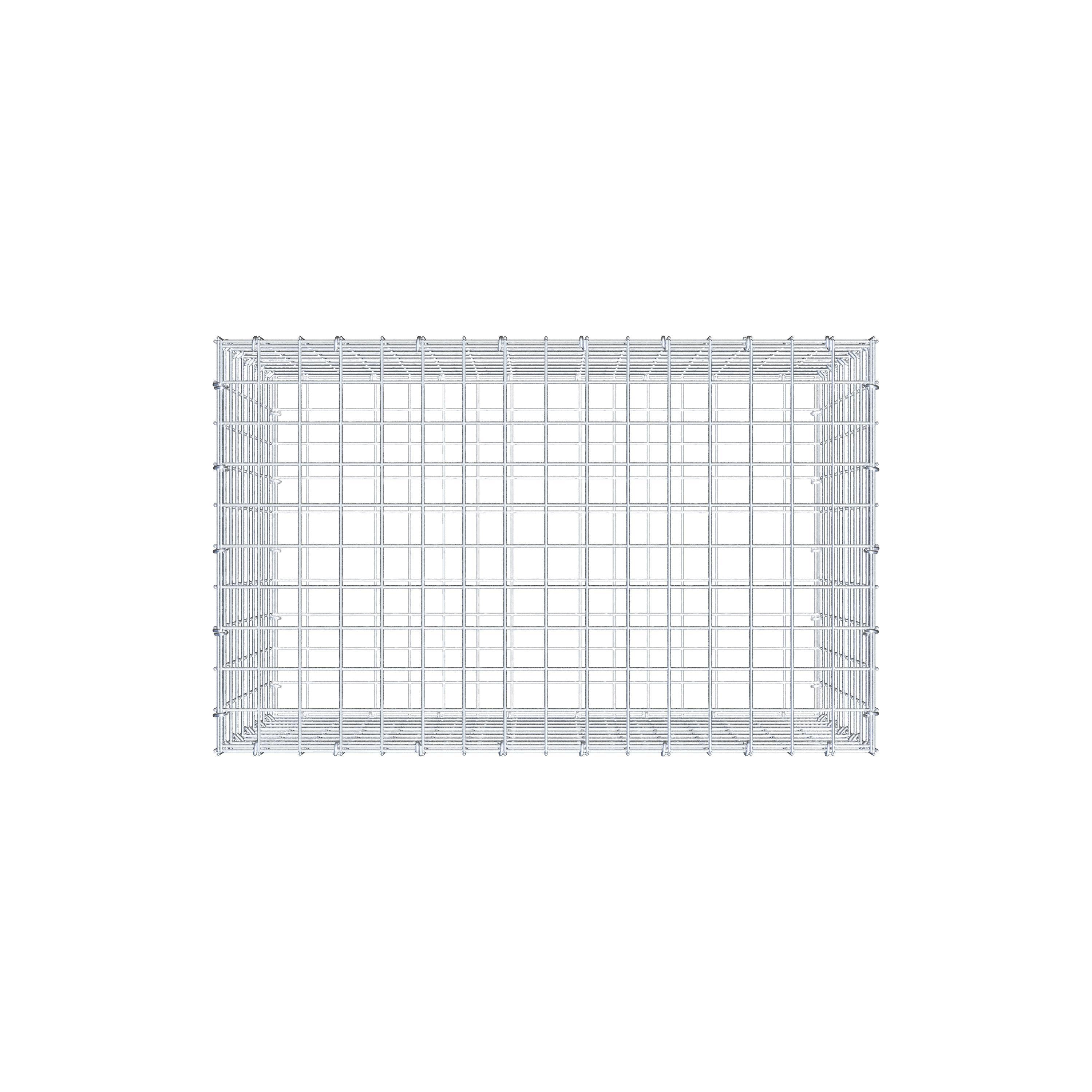 Gabione 80 cm x 50 cm x 50 cm (L x H x T), Maschenweite 5 cm x 5 cm, C-Ring
