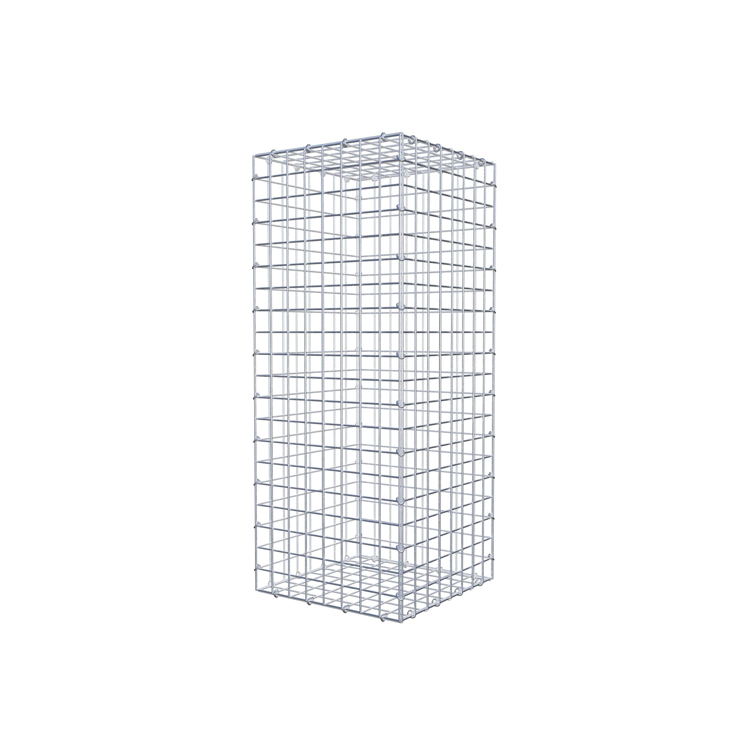Gabione 100 cm x 40 cm x 40 cm (L x H x T), Maschenweite 5 cm x 5 cm, C-Ring