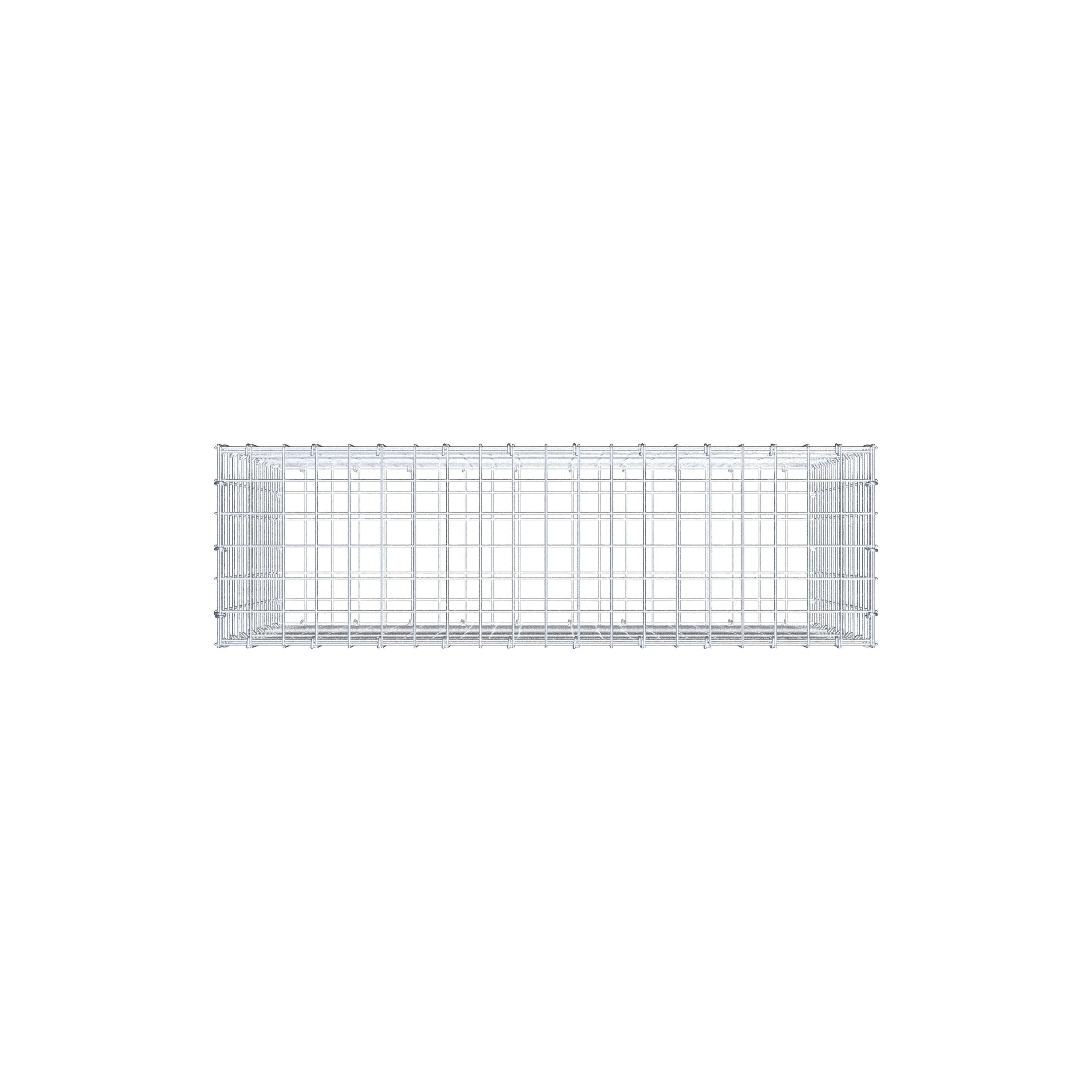 Gabione 100 cm x 70 cm x 30 cm (L x H x T), Maschenweite 5 cm x 5 cm, C-Ring