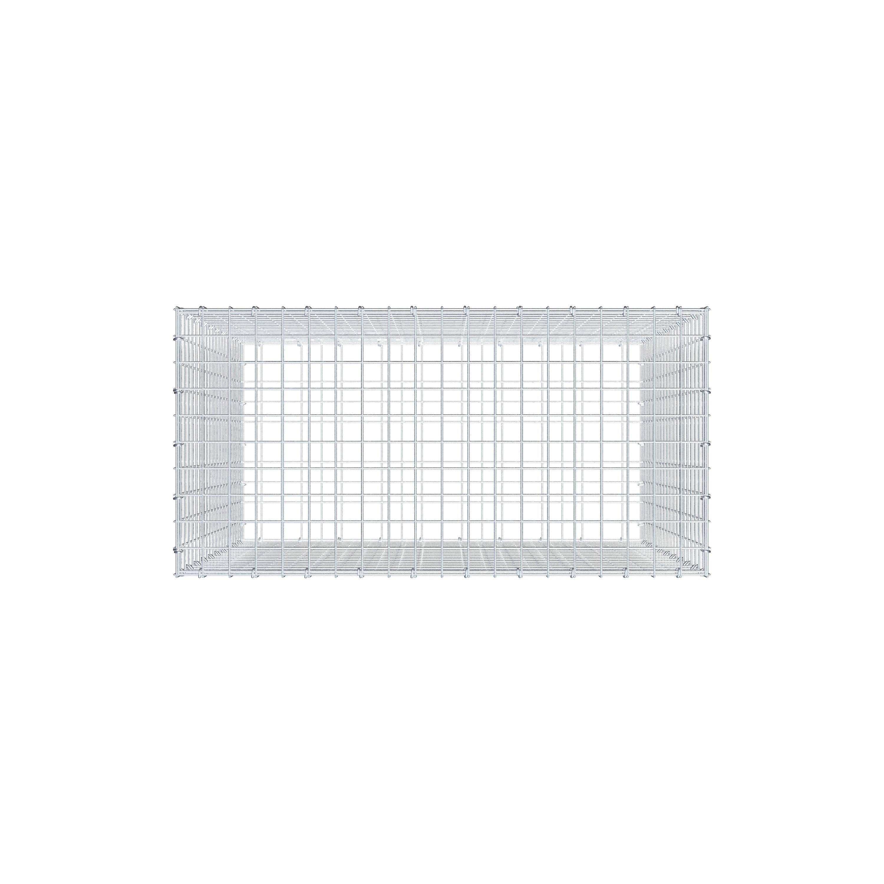 Gabione 100 cm x 100 cm x 50 cm (L x H x T), Maschenweite 5 cm x 5 cm, C-Ring