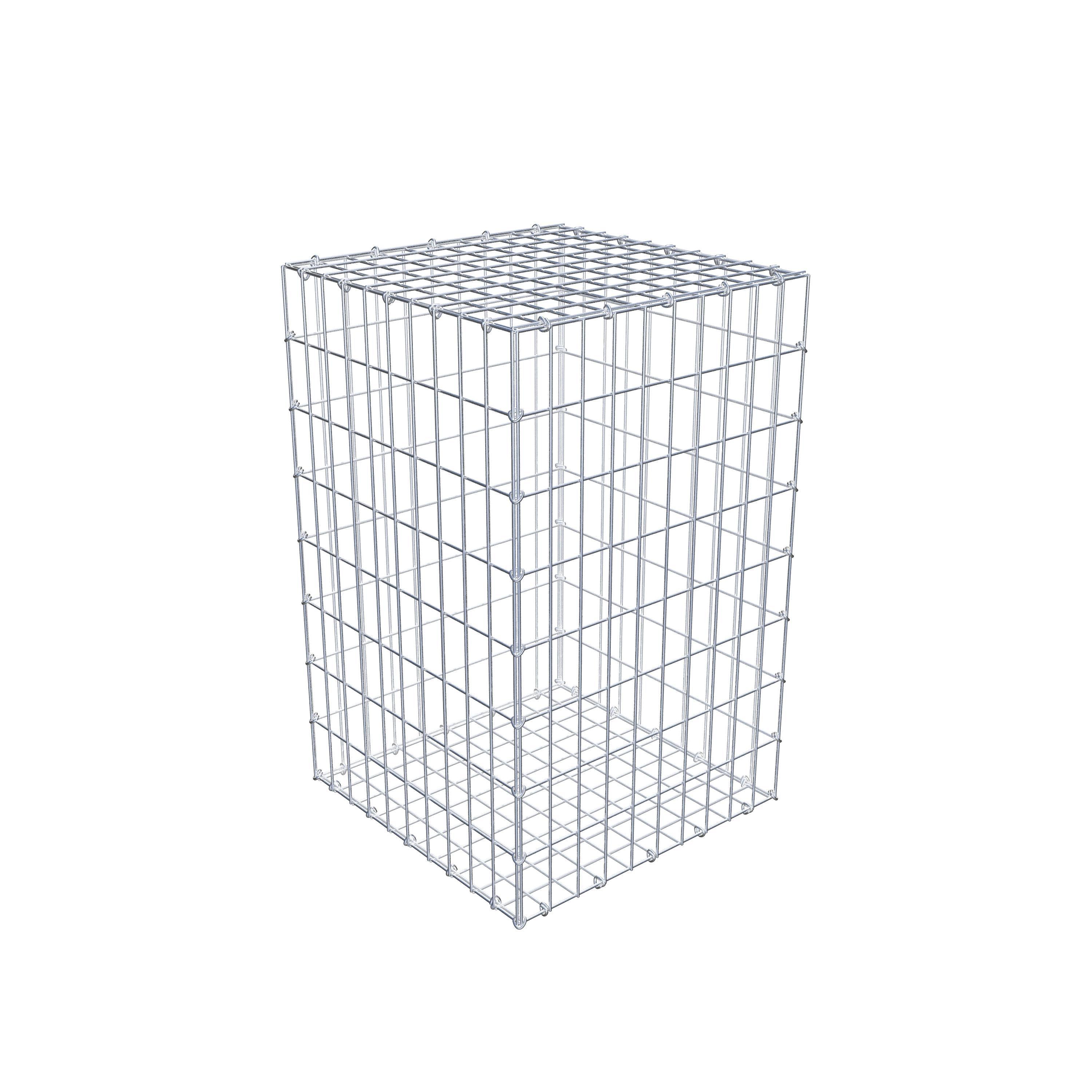 Gabione 80 cm x 50 cm x 50 cm (L x H x T), Maschenweite 5 cm x 10 cm, C-Ring