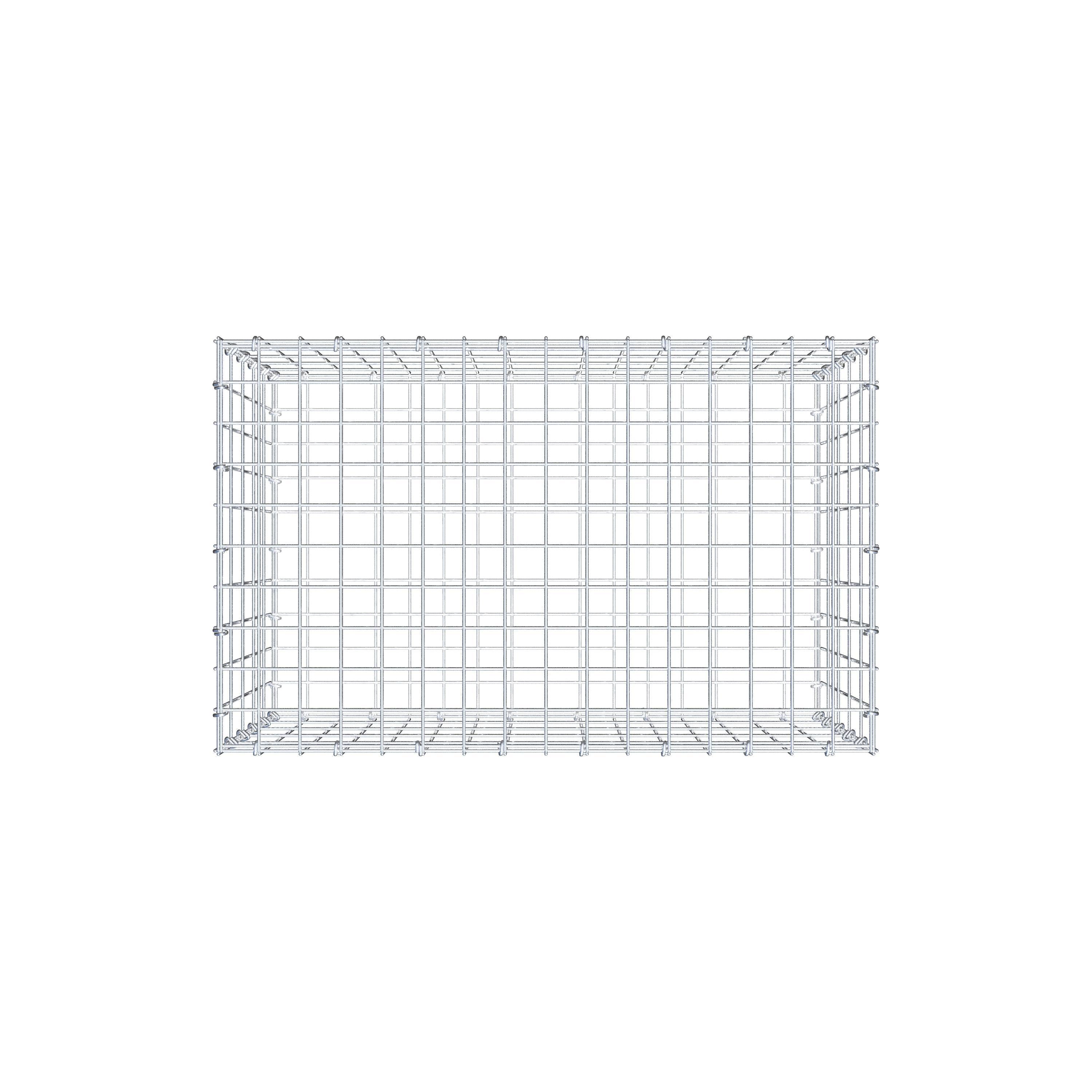 Gabione 80 cm x 50 cm x 50 cm (L x H x T), Maschenweite 5 cm x 10 cm, C-Ring