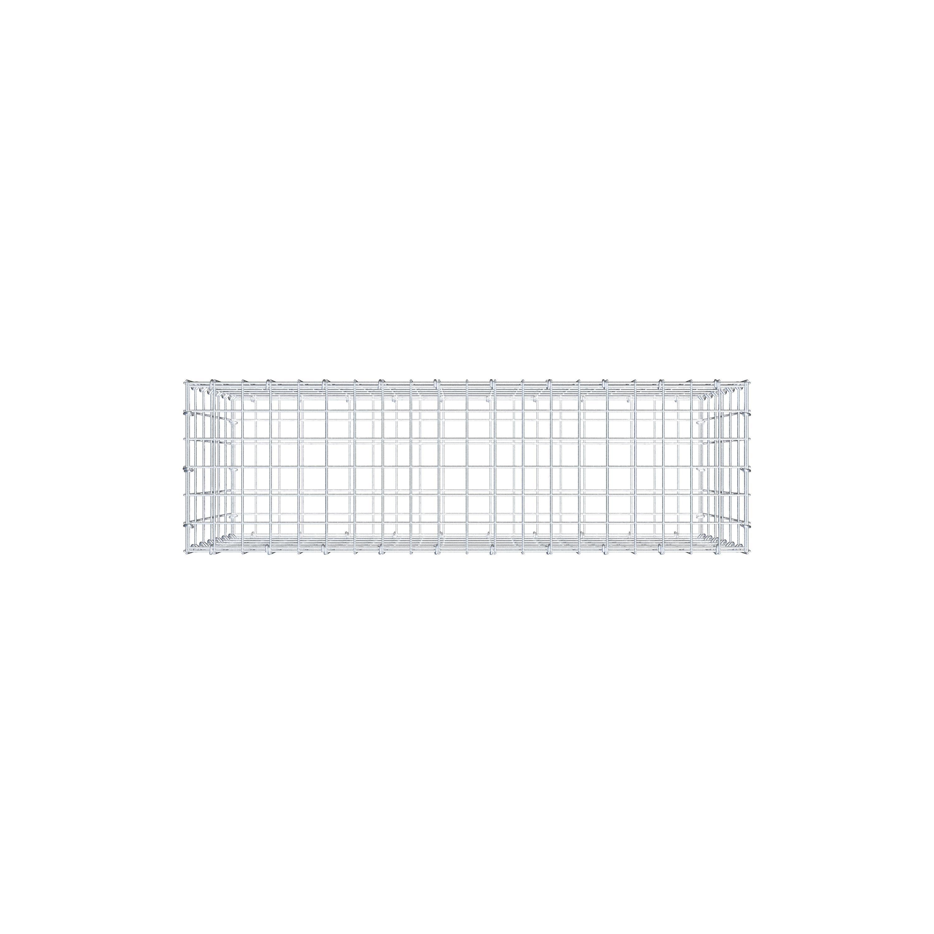 Gabione 100 cm x 60 cm x 30 cm (L x H x T), Maschenweite 5 cm x 10 cm, C-Ring