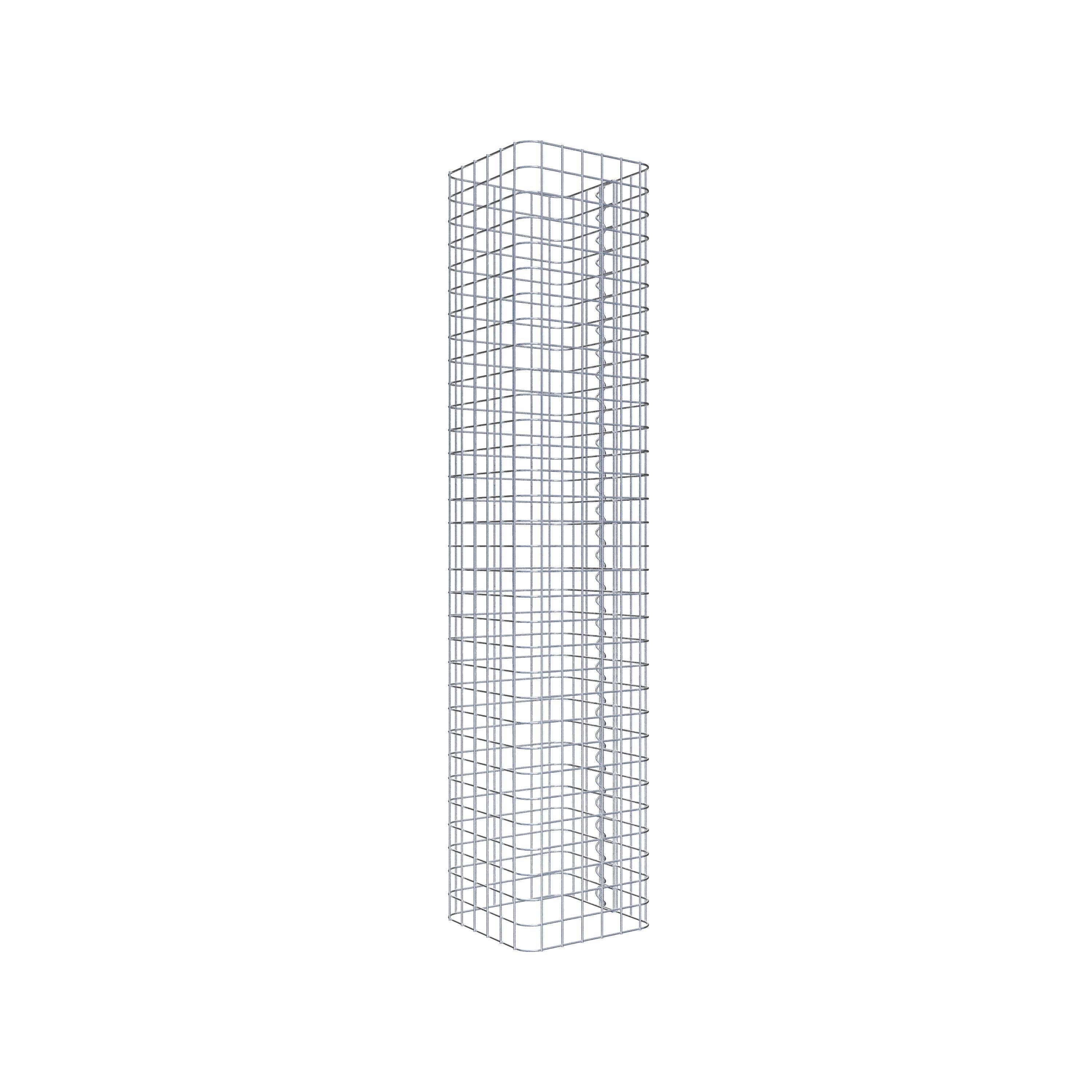 Gabionensäule eckig 32 cm x 32 cm, 160 cm Höhe, MW 5 cm x 5 cm