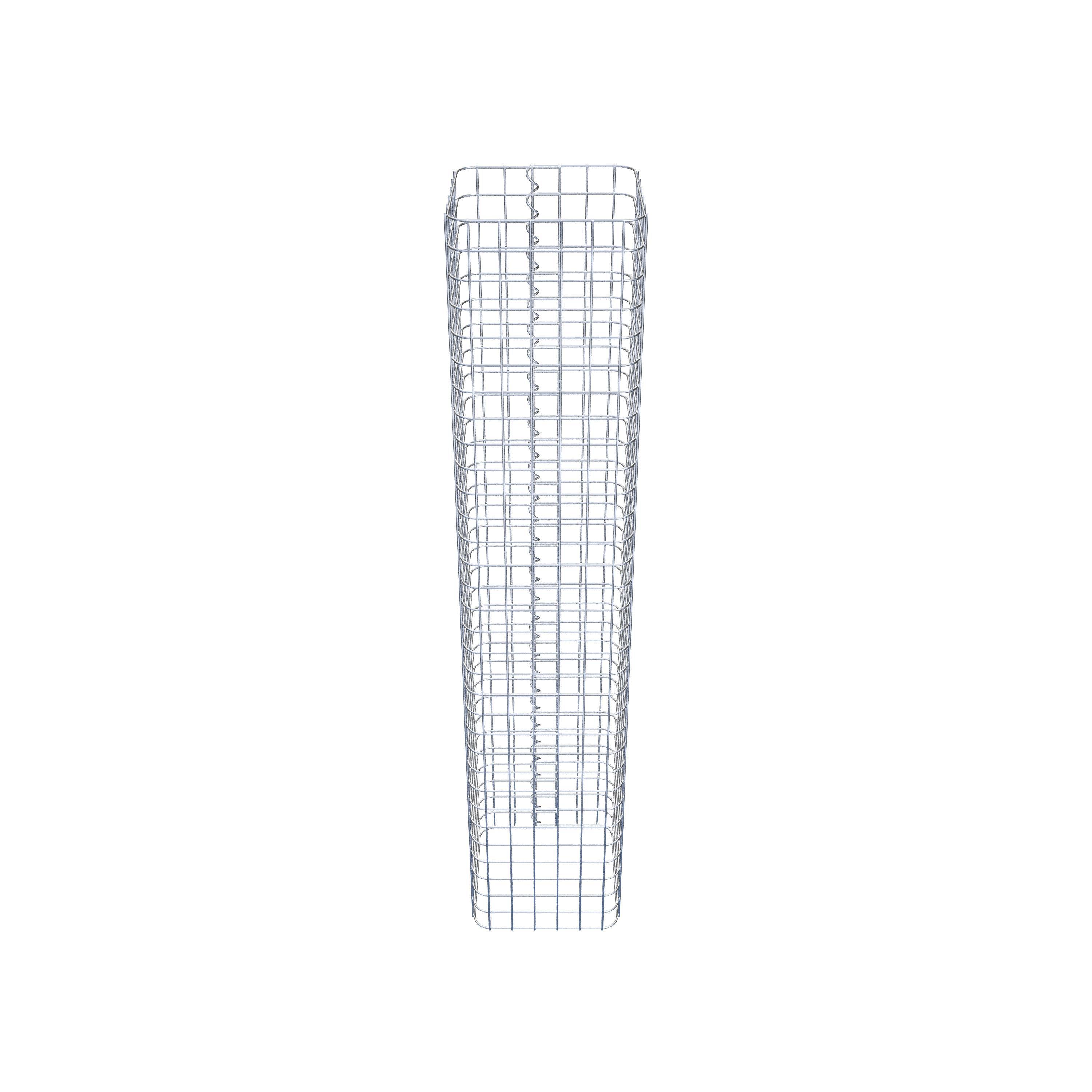Gabionensäule eckig 32 cm x 32 cm, 160 cm Höhe, MW 5 cm x 5 cm