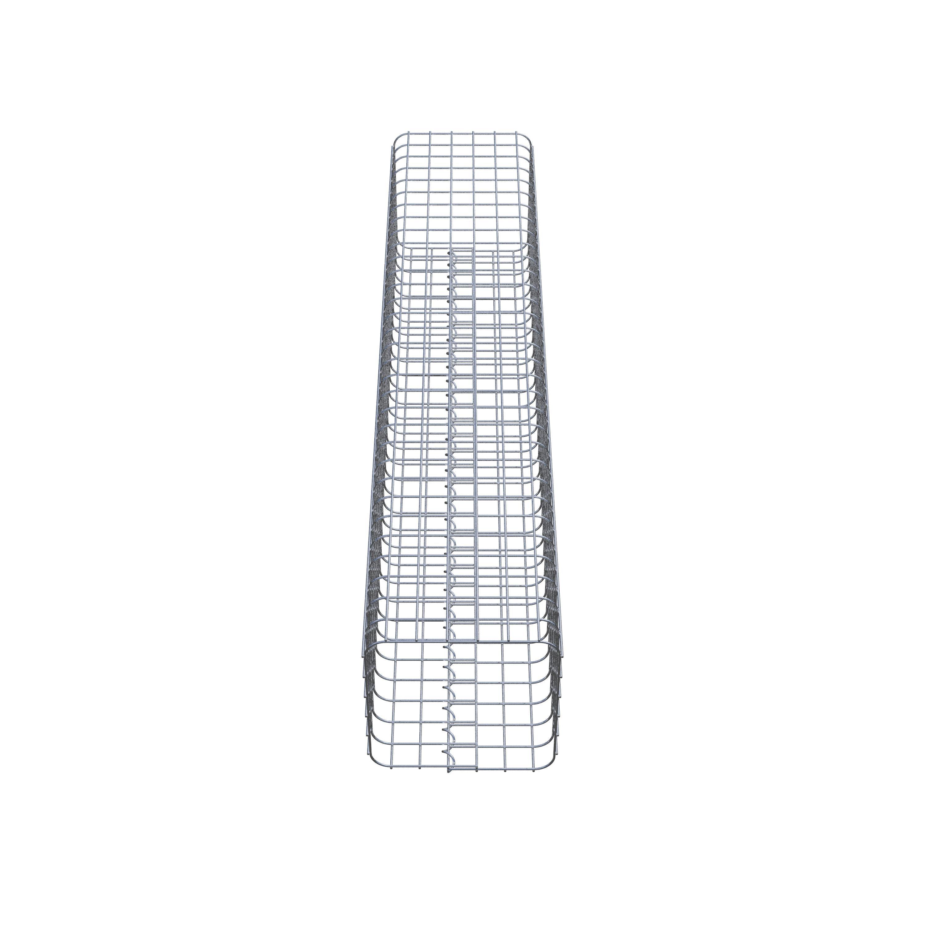 Gabionensäule eckig 32 cm x 32 cm, 160 cm Höhe, MW 5 cm x 5 cm