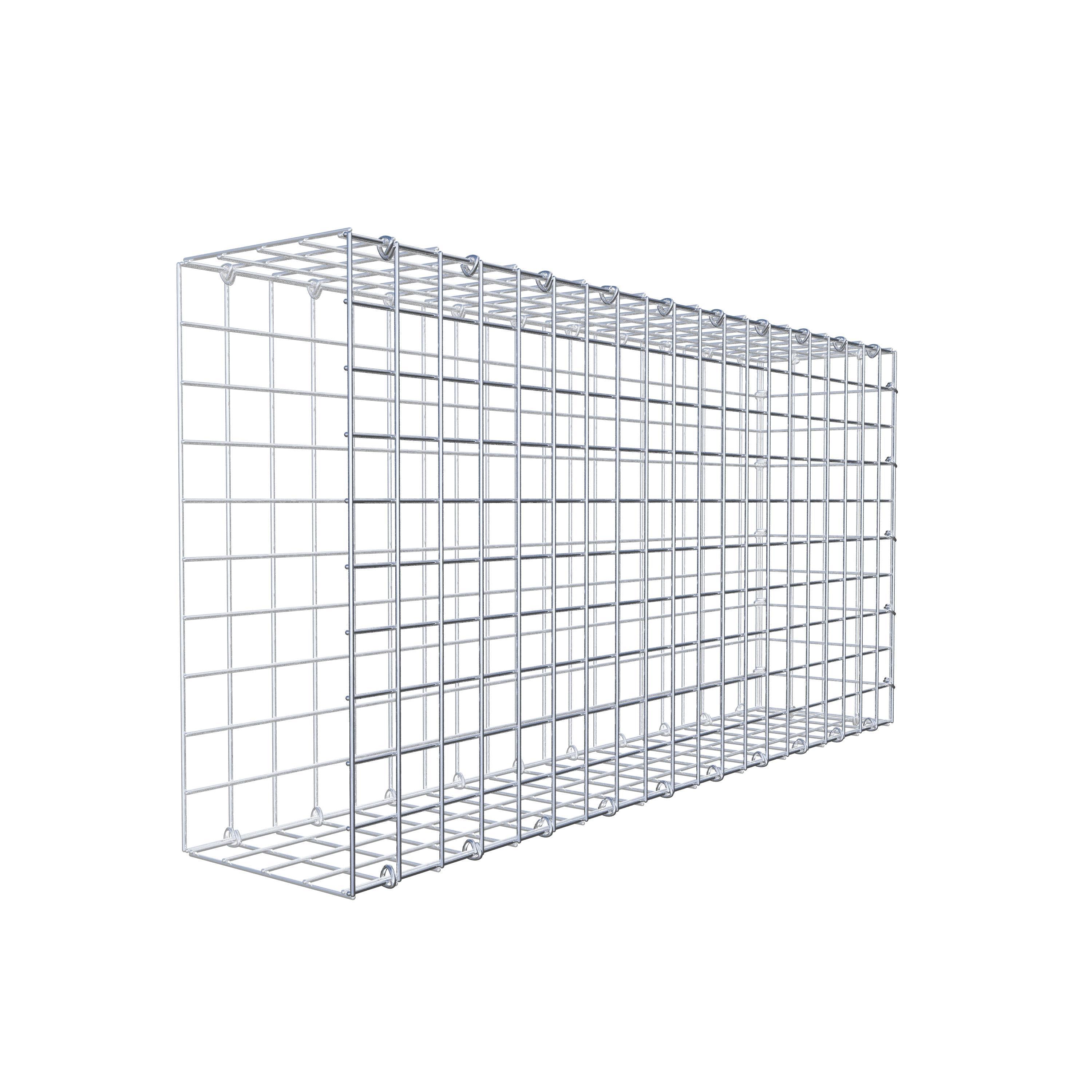 Anbaugabione Typ 2 100 cm x 50 cm x 20 cm (L x H x T), Maschenweite 5 cm x 5 cm, C-Ring